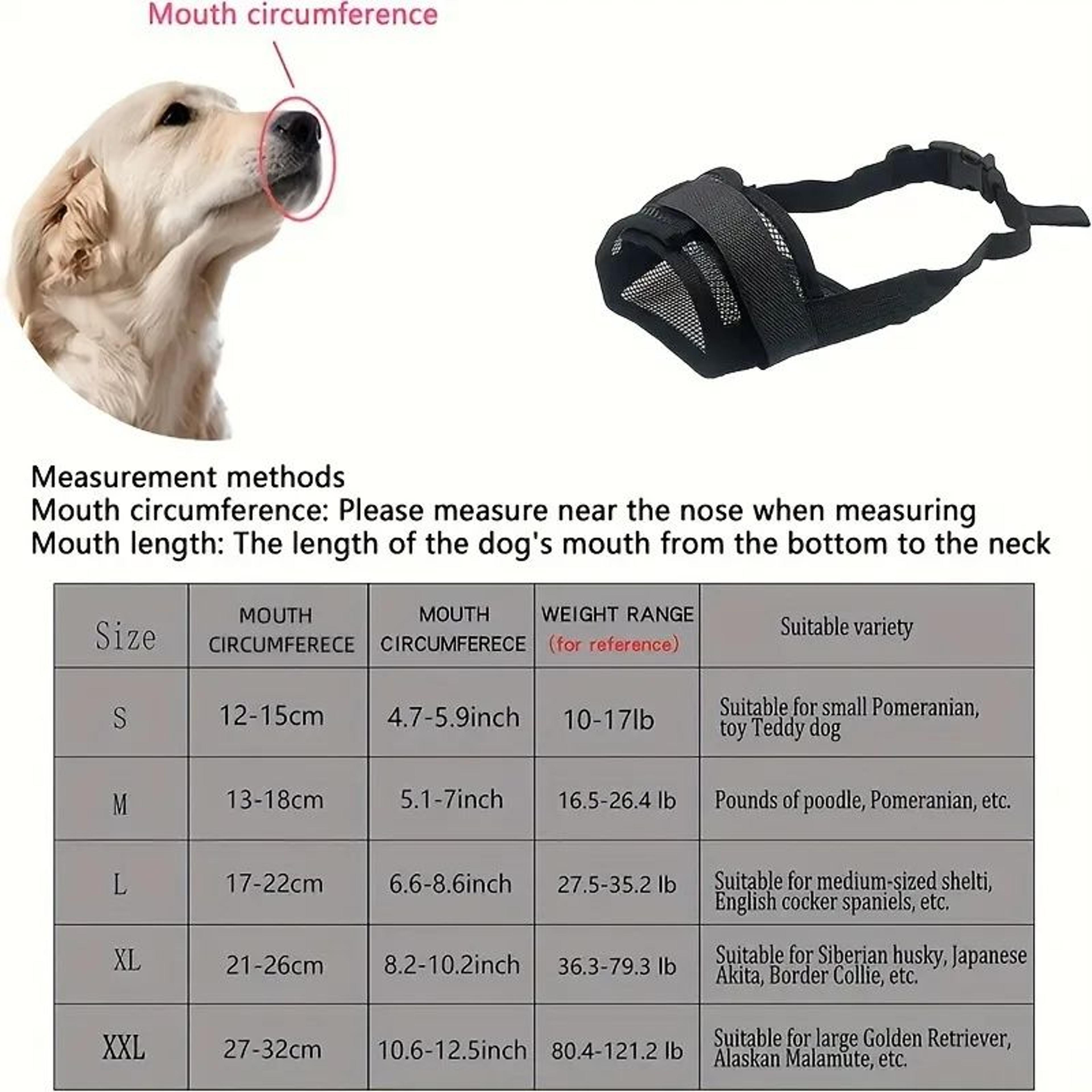 Breathable Adjustable Soft Dog Muzzle 2