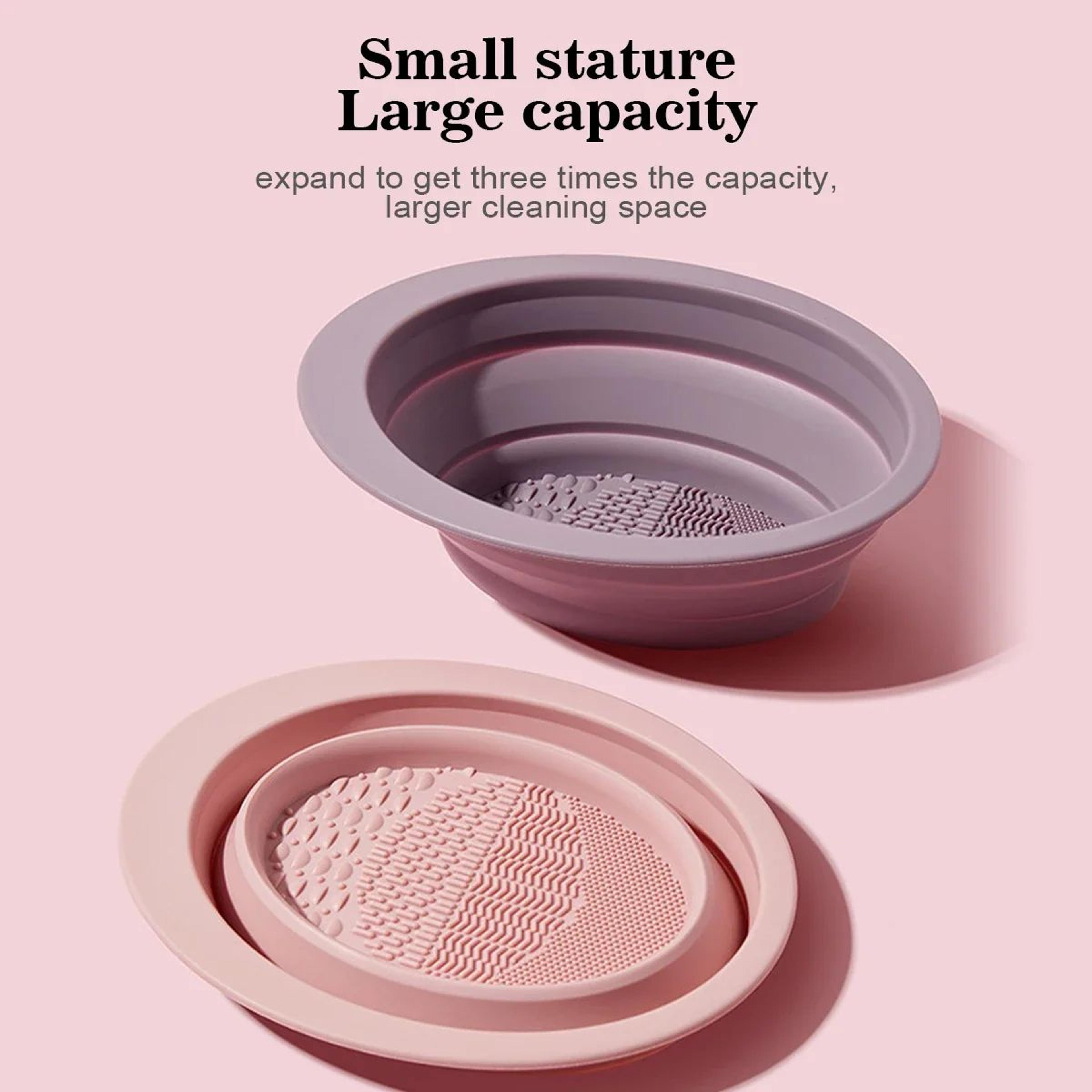 Portable Silicone Makeup Brush Cleaning Bowl 2