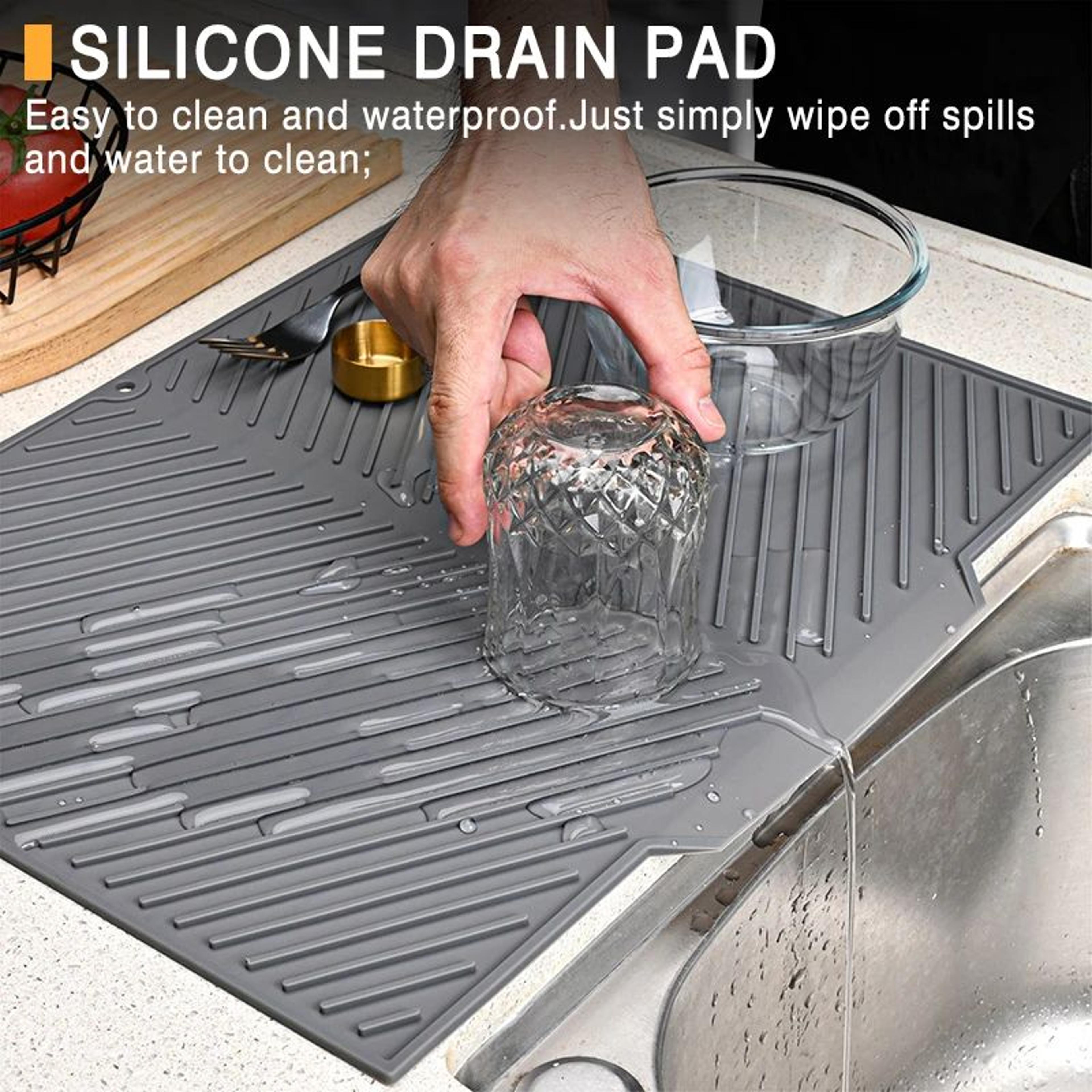Sloped Silicone Dish Drying Mat 1