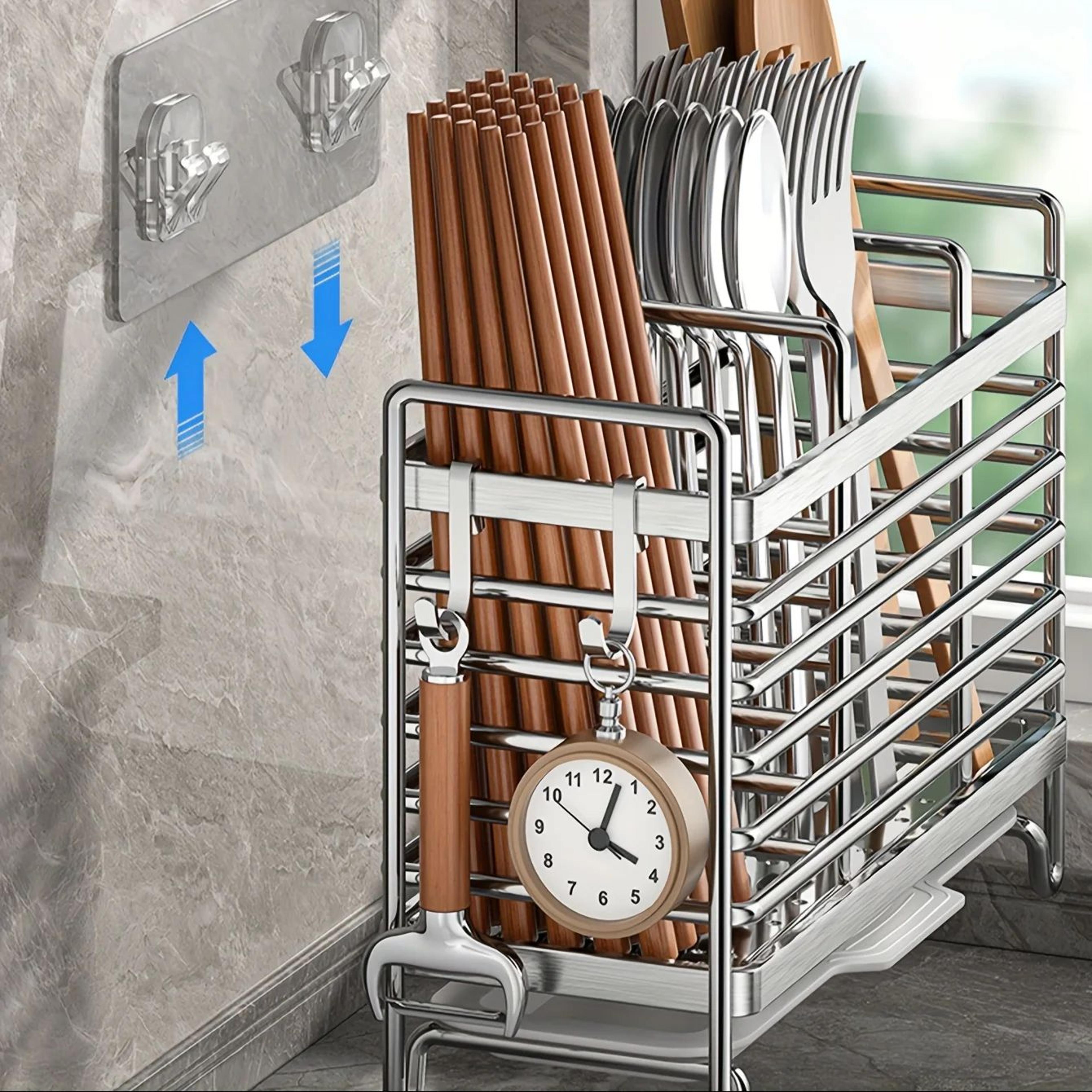 Multi Tier Wall Mounted Utensil Rack 3