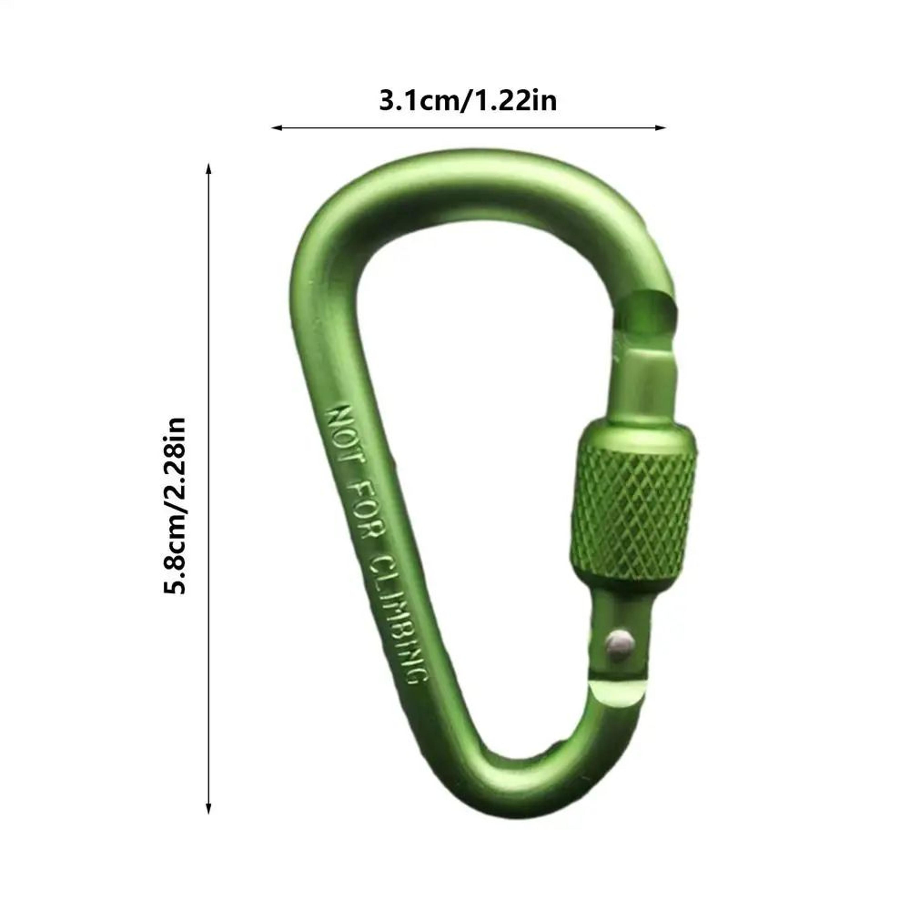 Locking Aluminum D Shape Carabiner Clip 9