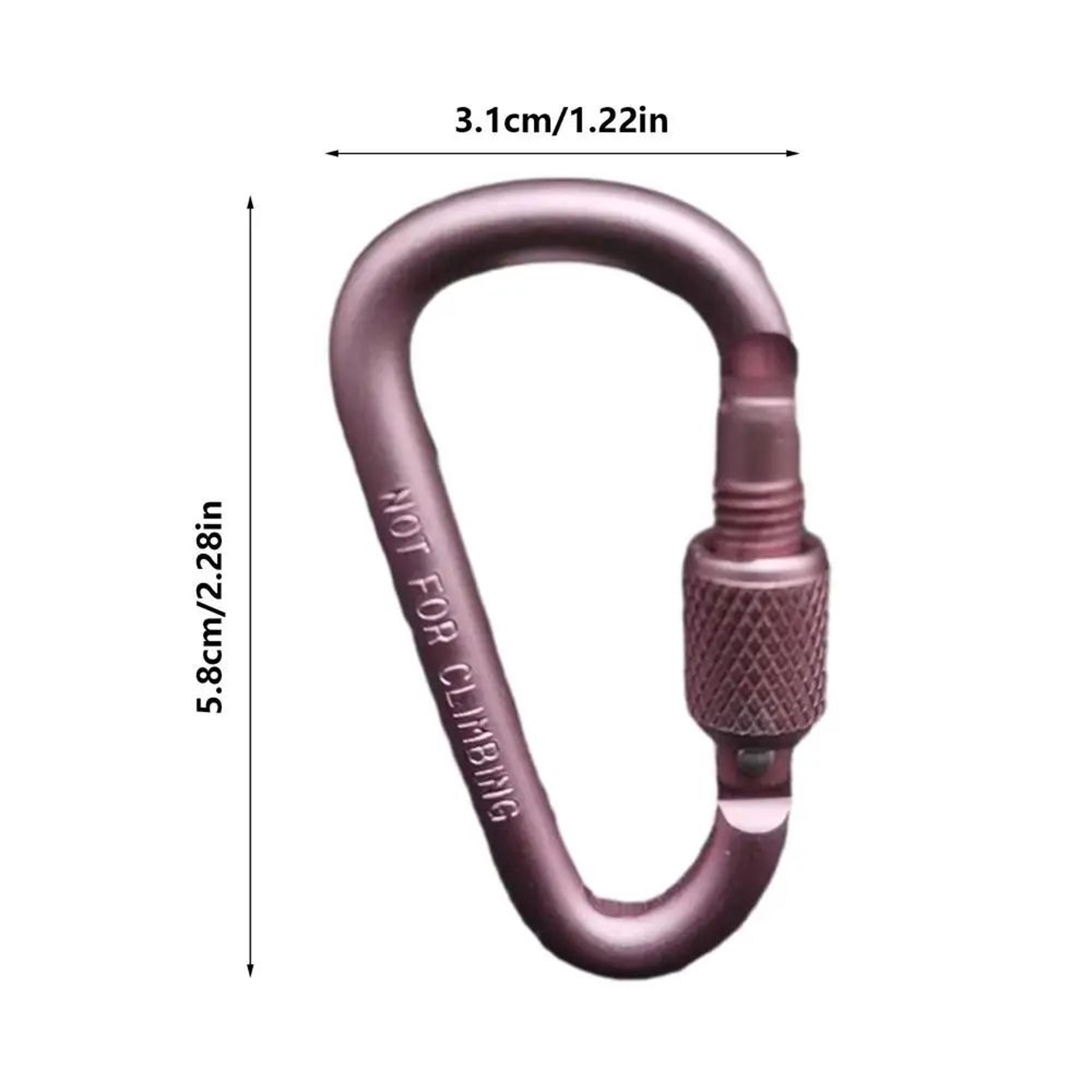 Locking Aluminum D Shape Carabiner Clip 10