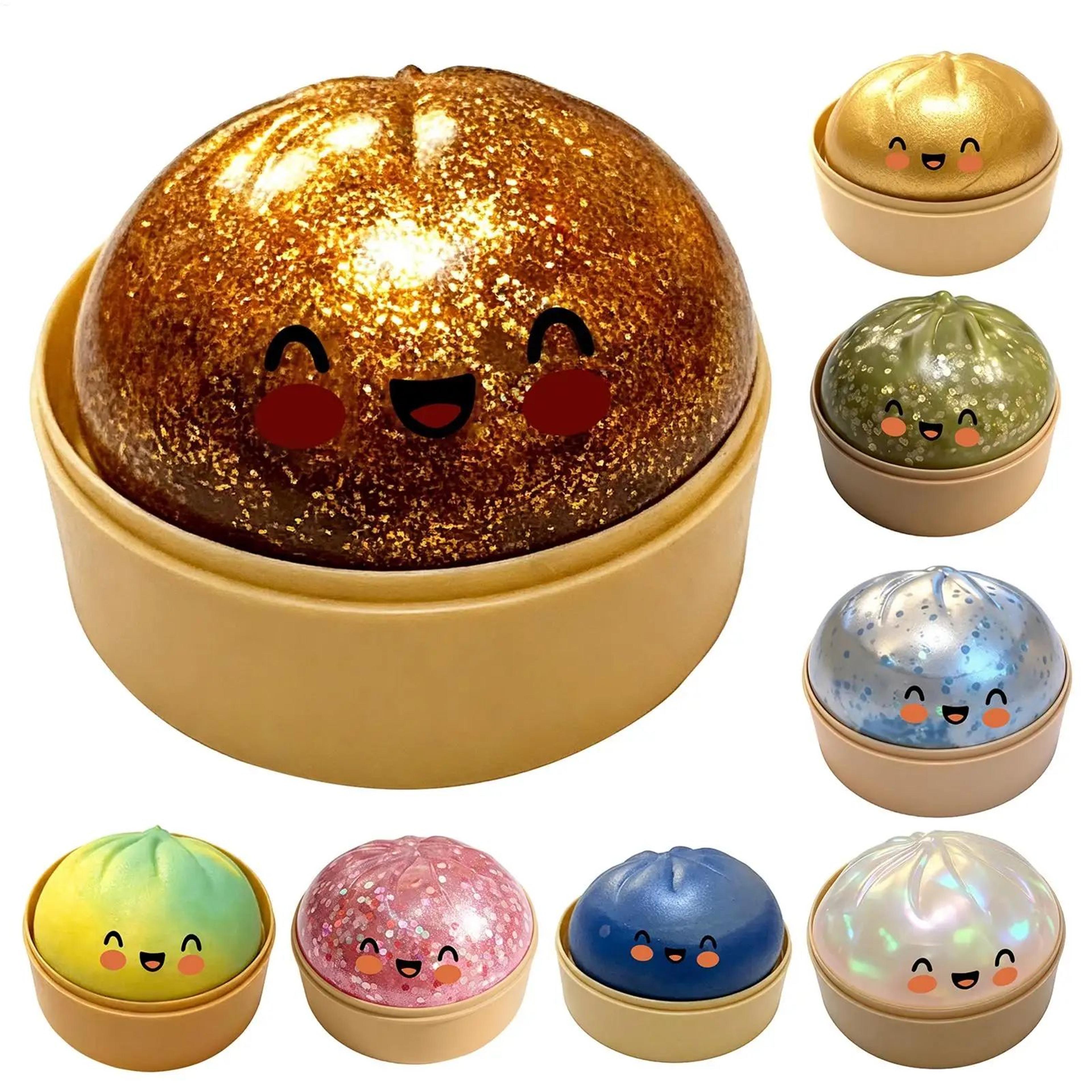 Glitter Rainbow Dumpling Squeeze Toy 5
