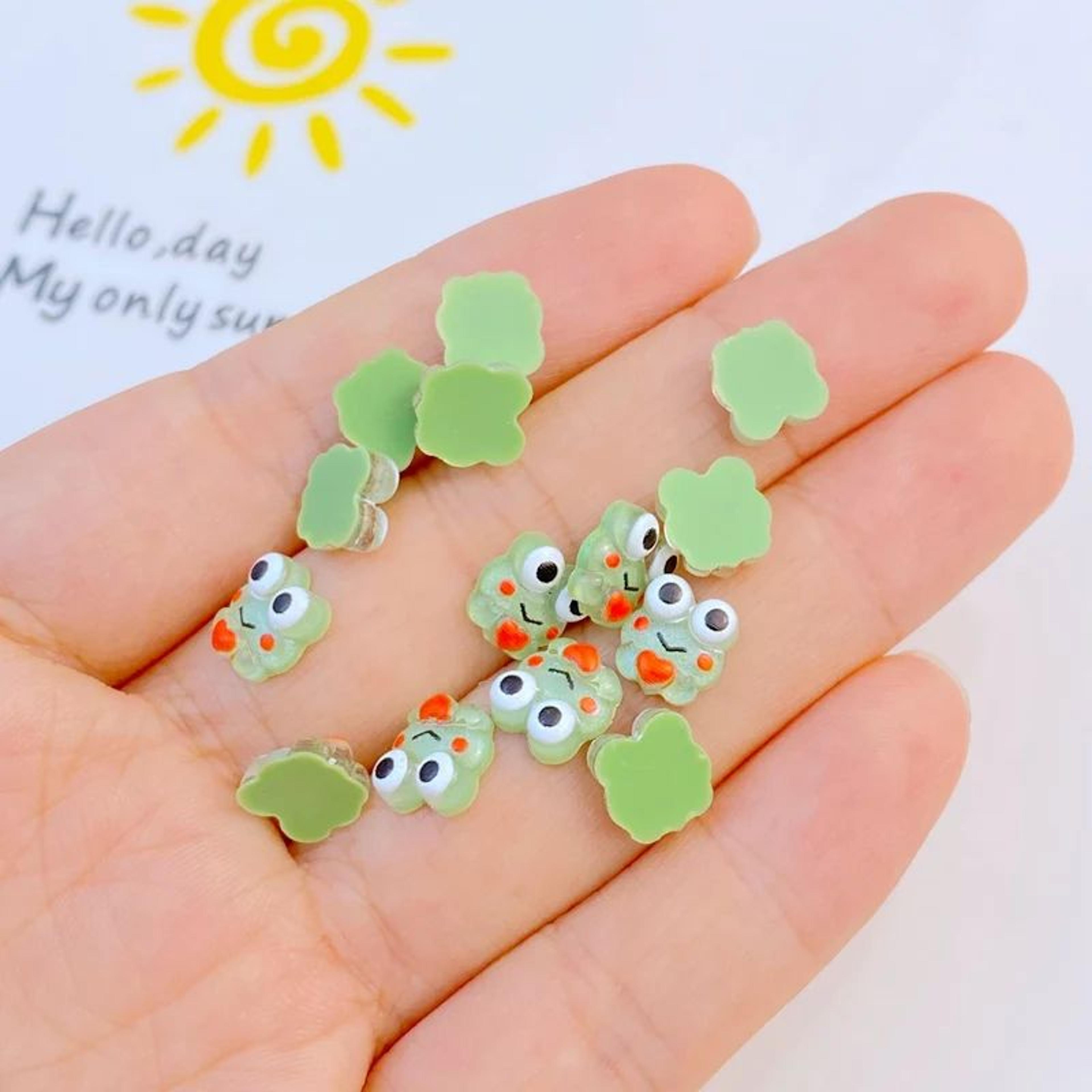 50 Piece Mini Resin Frog Charms 3