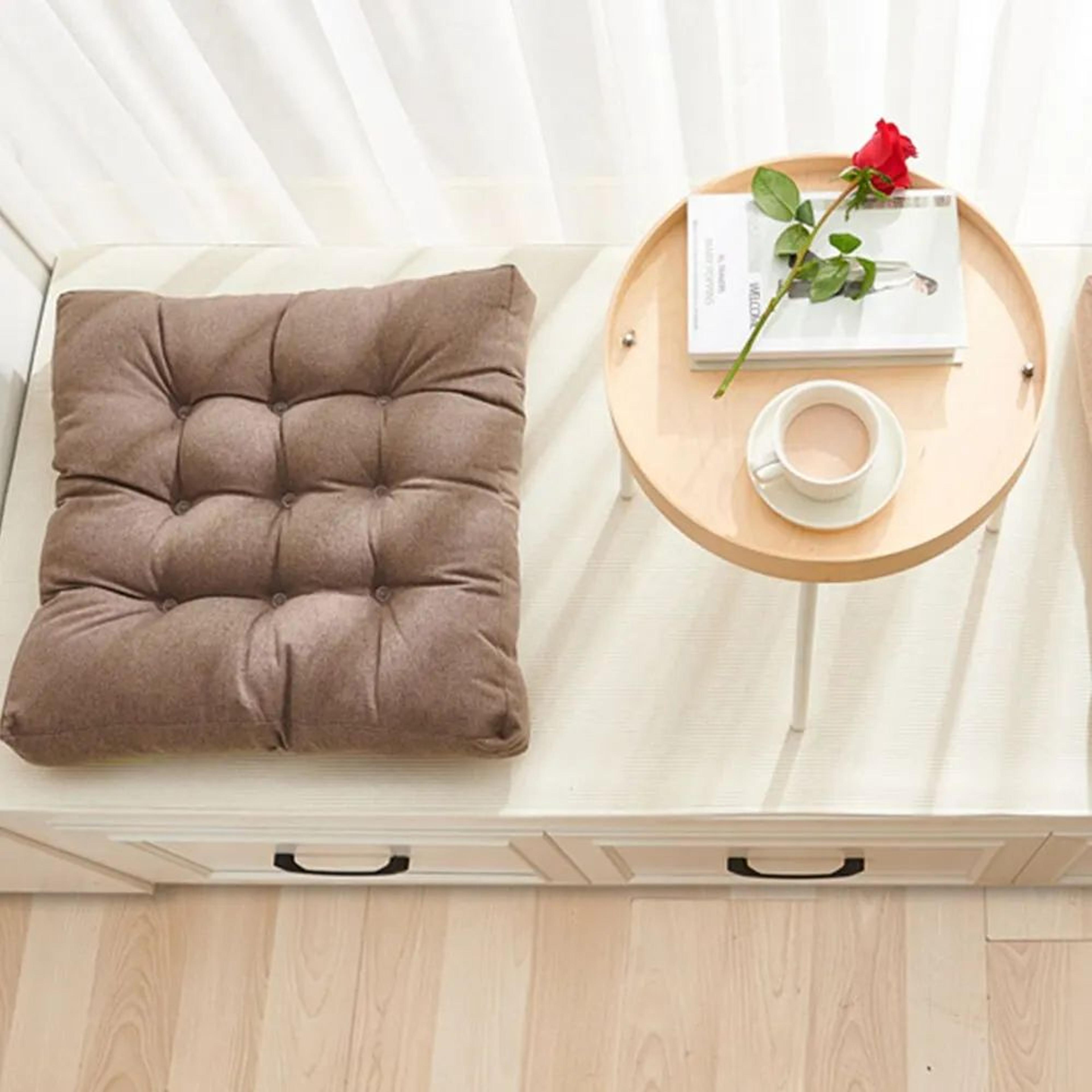 Soft Linen Square Chair Cushion 5