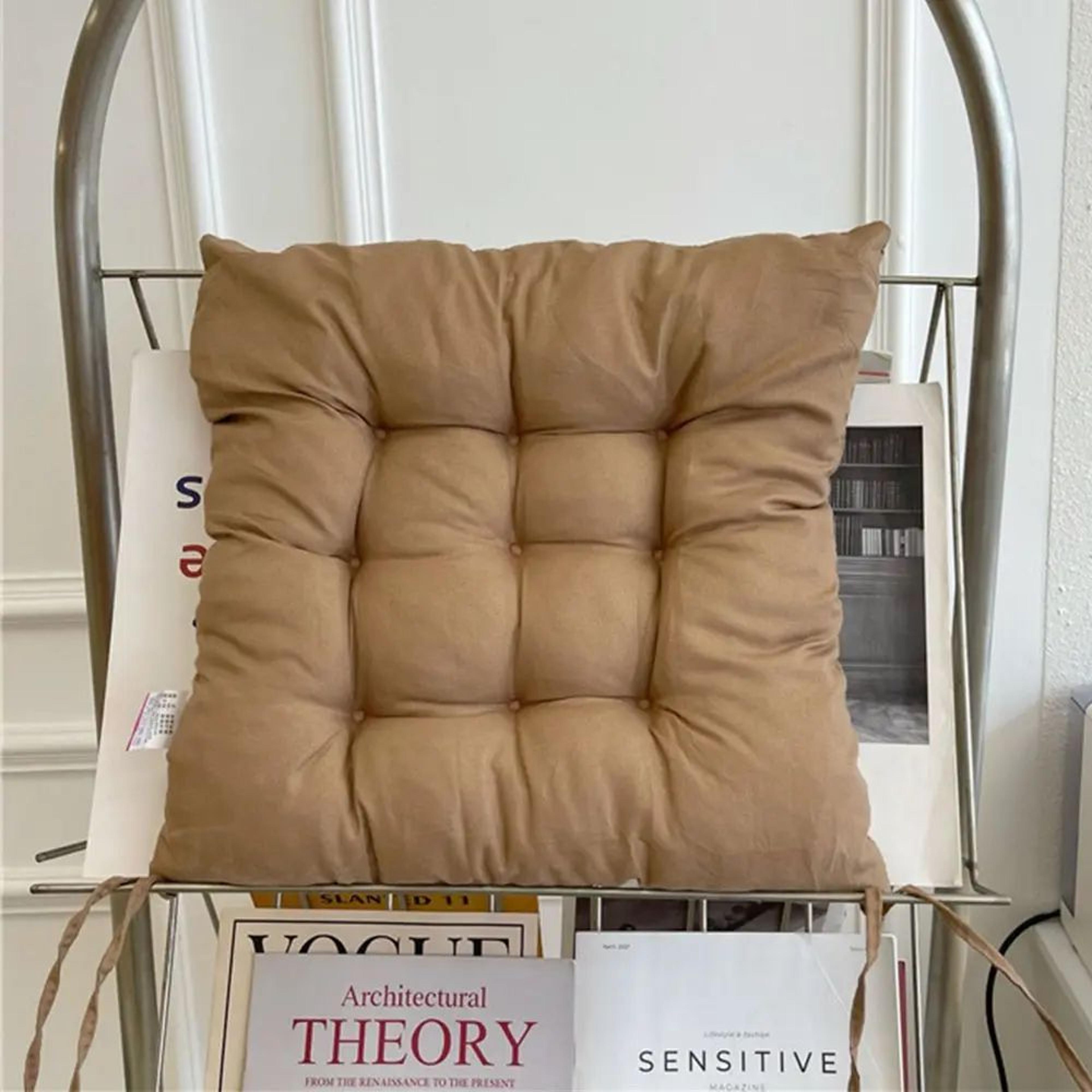 Soft Linen Square Chair Cushion 0