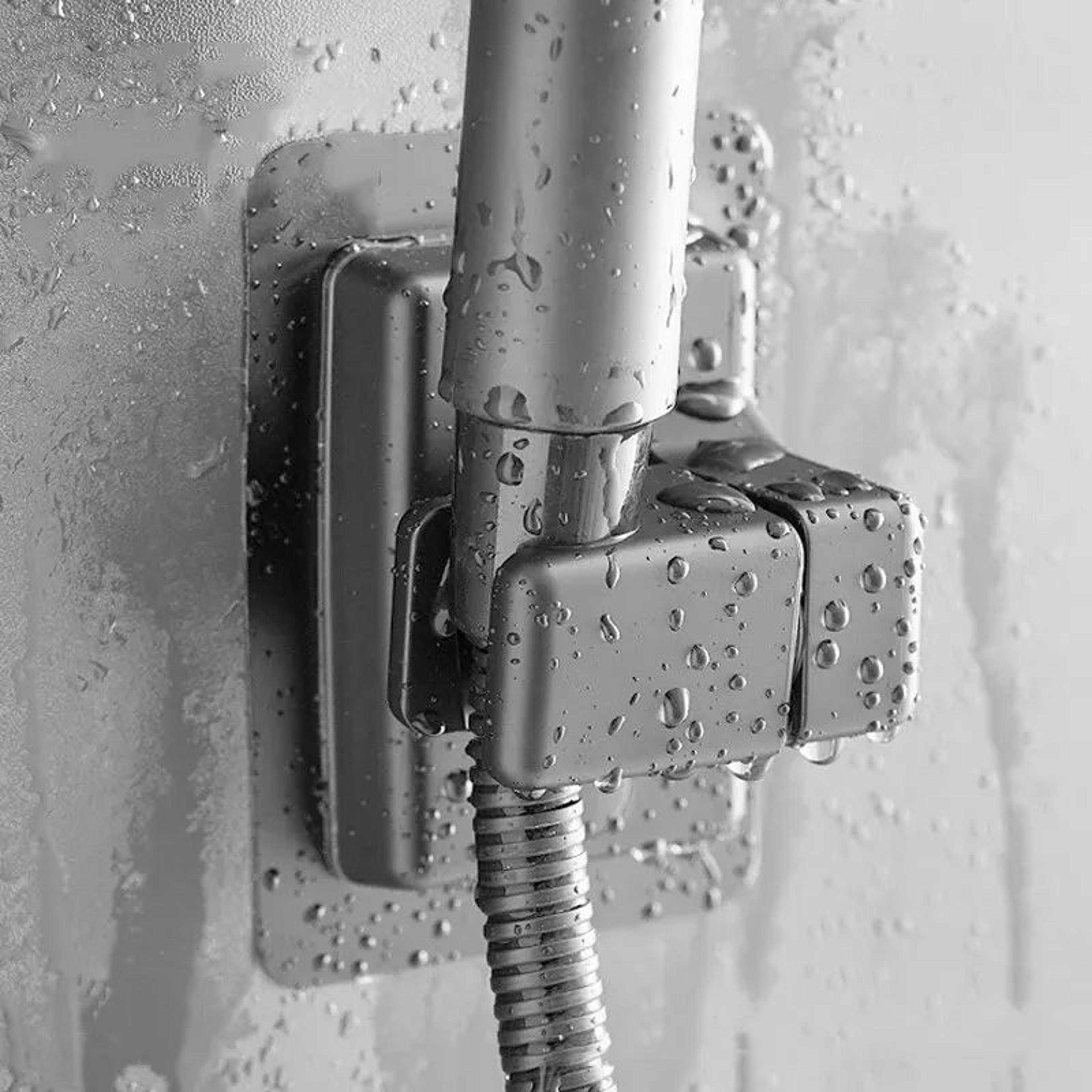 adjustable no drill shower head holder