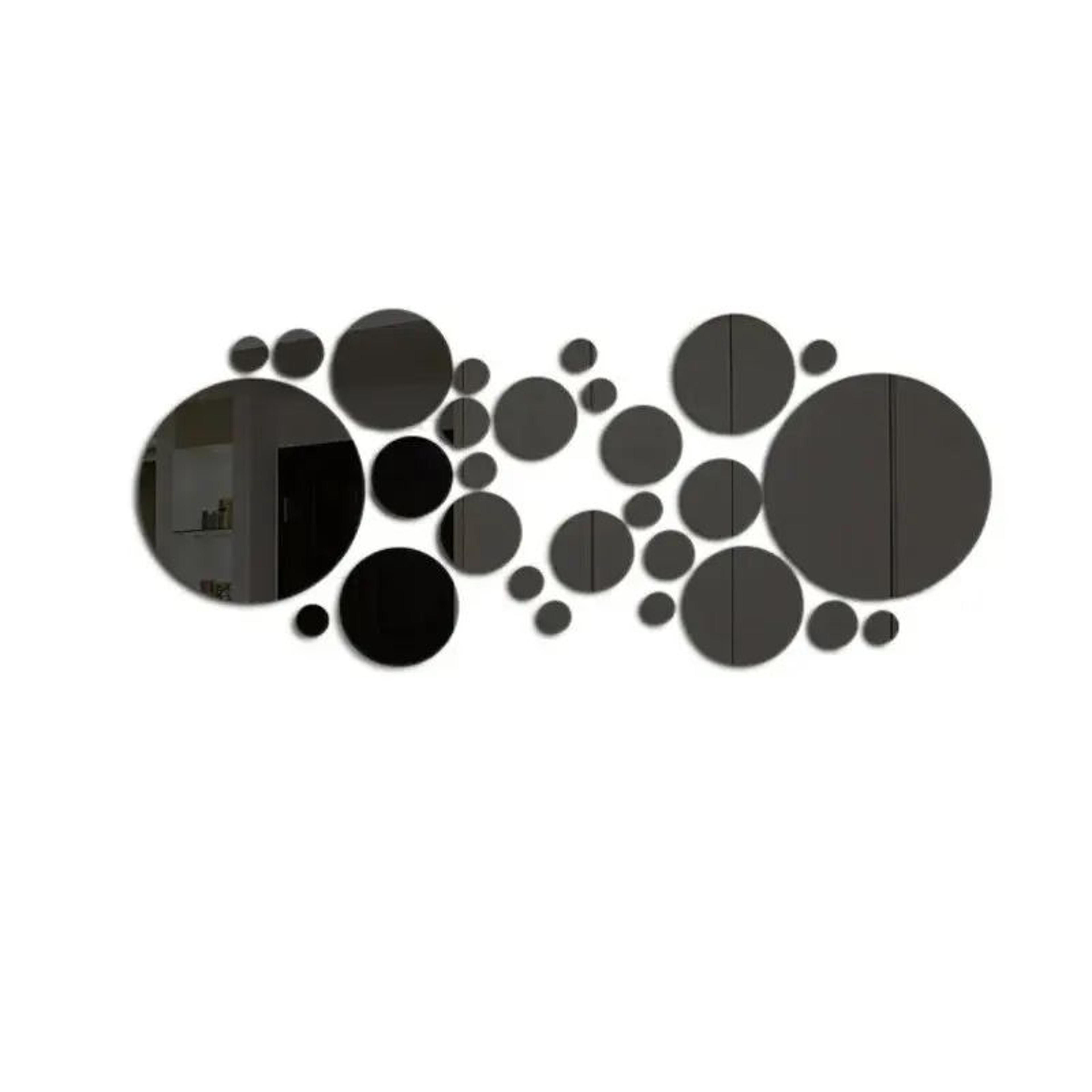 26 Piece Round Acrylic Mirror Wall Stickers 6