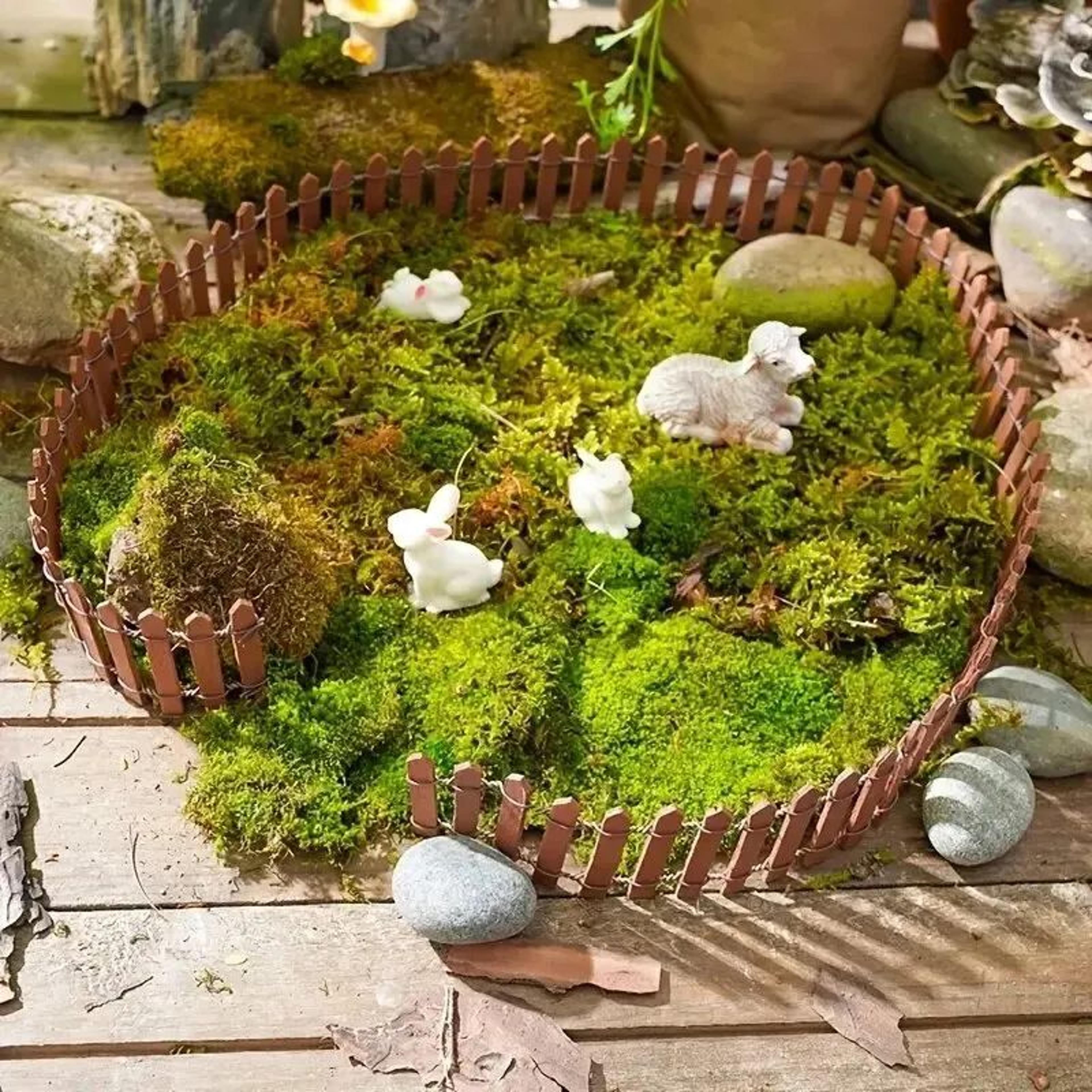 Mini Wooden Fairy Garden Fence 3