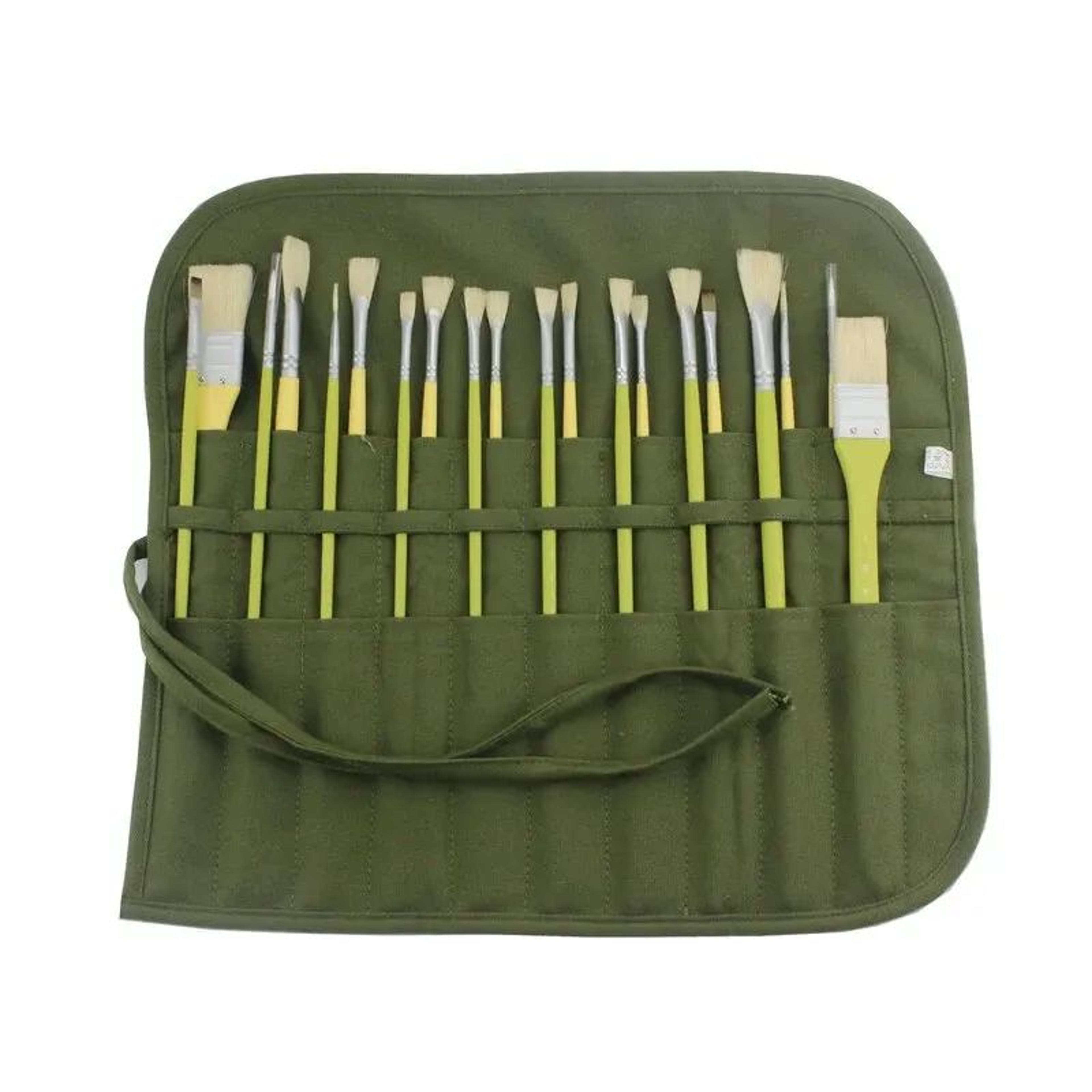 22 Slot Roll Up Paint Brush Organizer 7