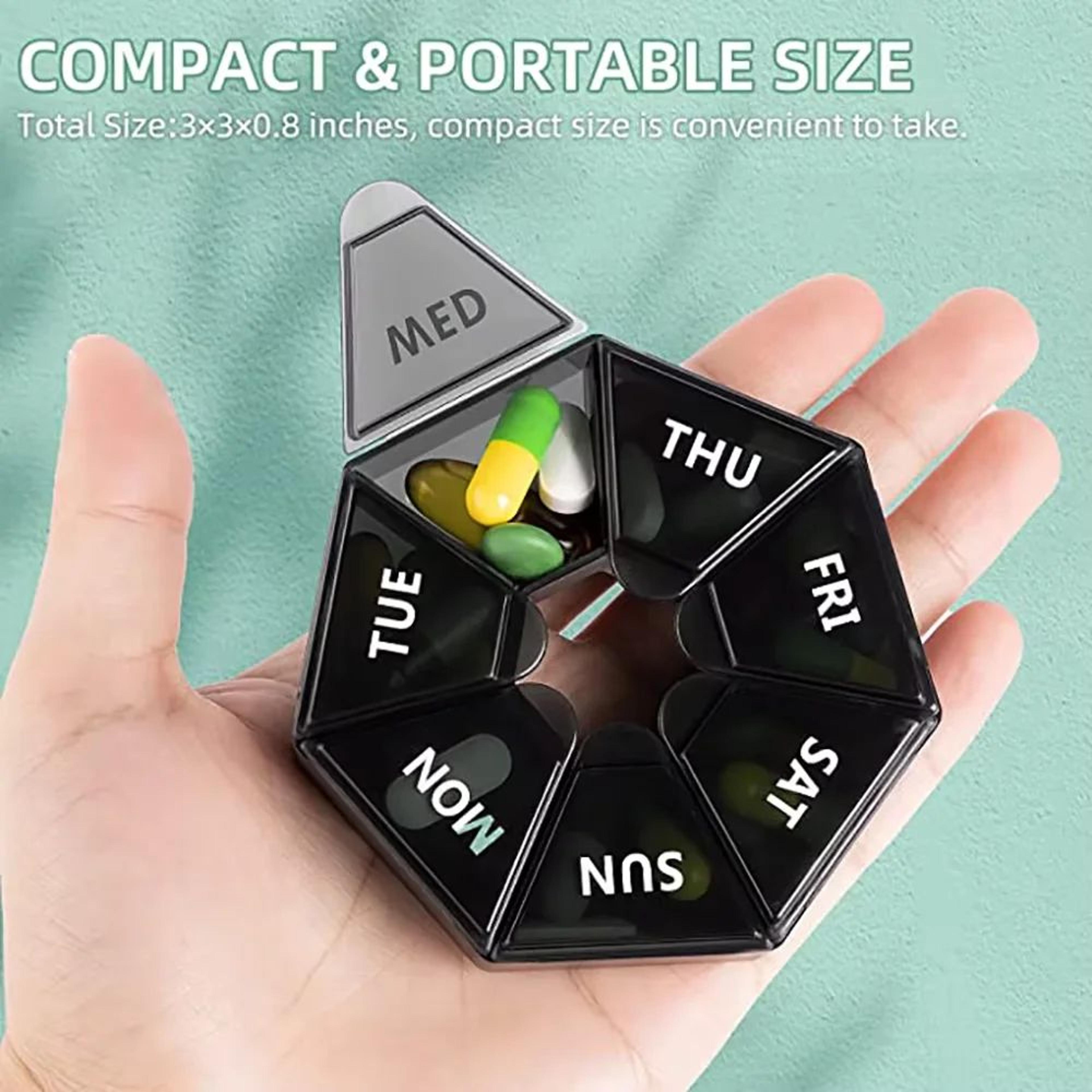 7 Compartment Portable Pill Organizer 6