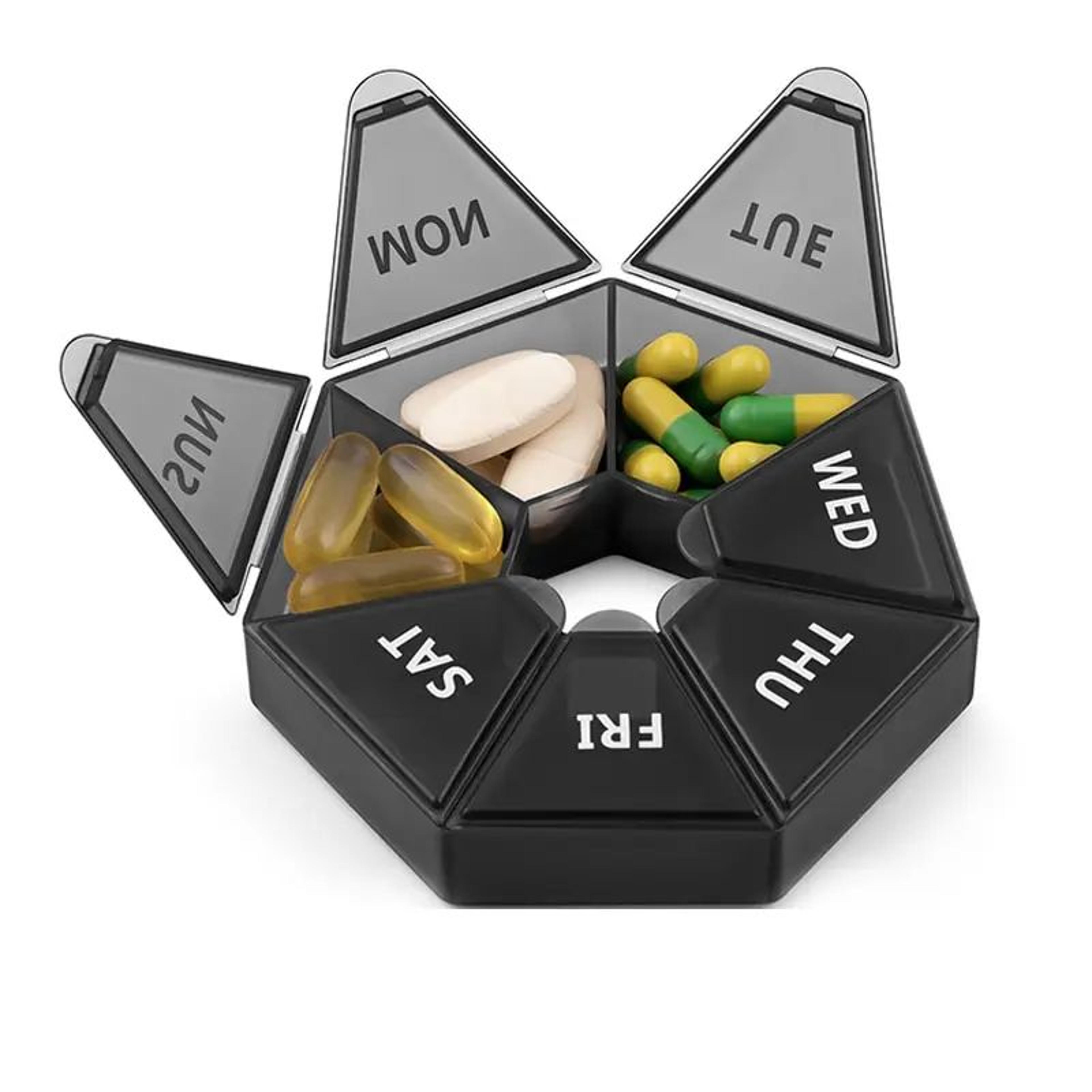 7 Compartment Portable Pill Organizer 4