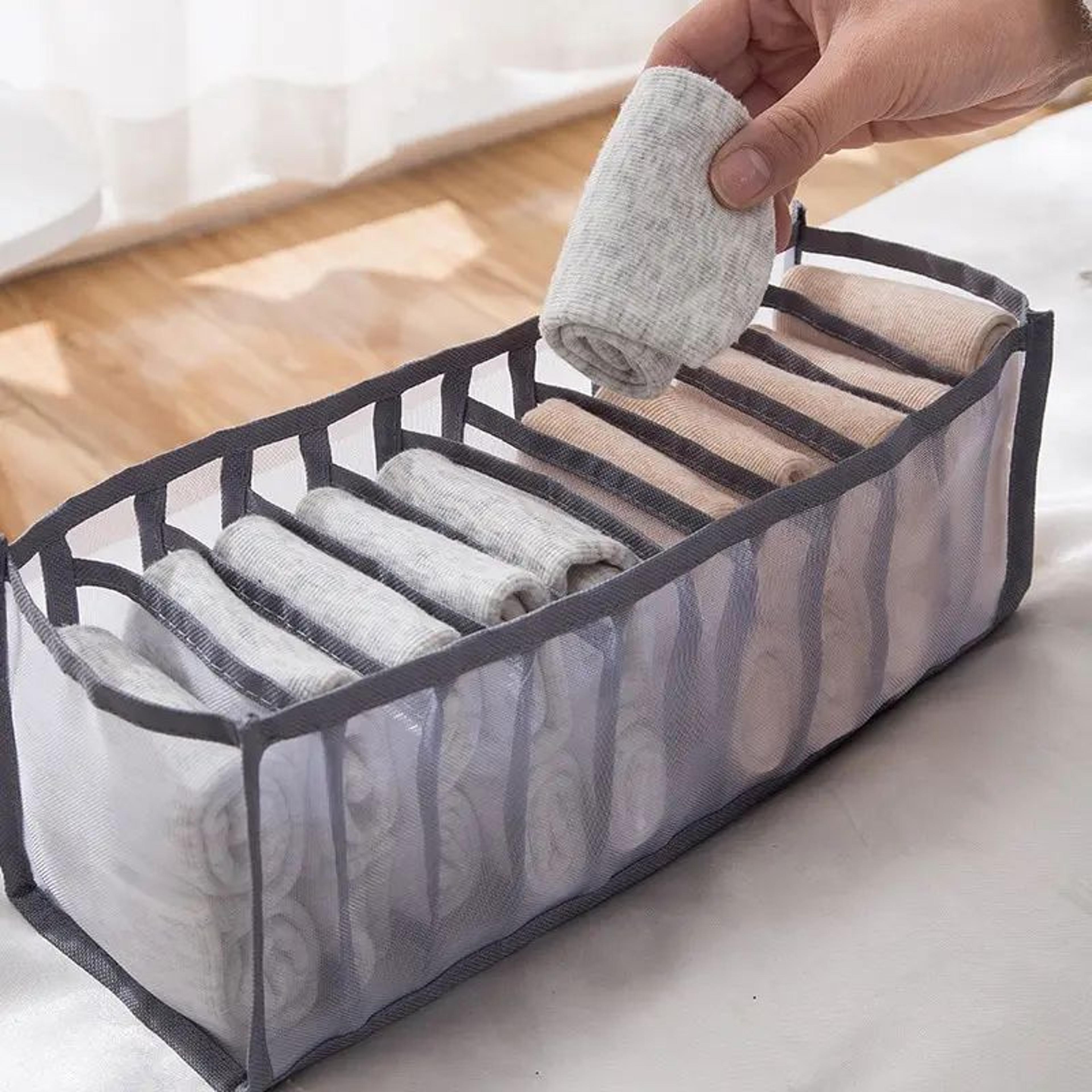 11 Compartment Collapsible Underwear Organizer 0