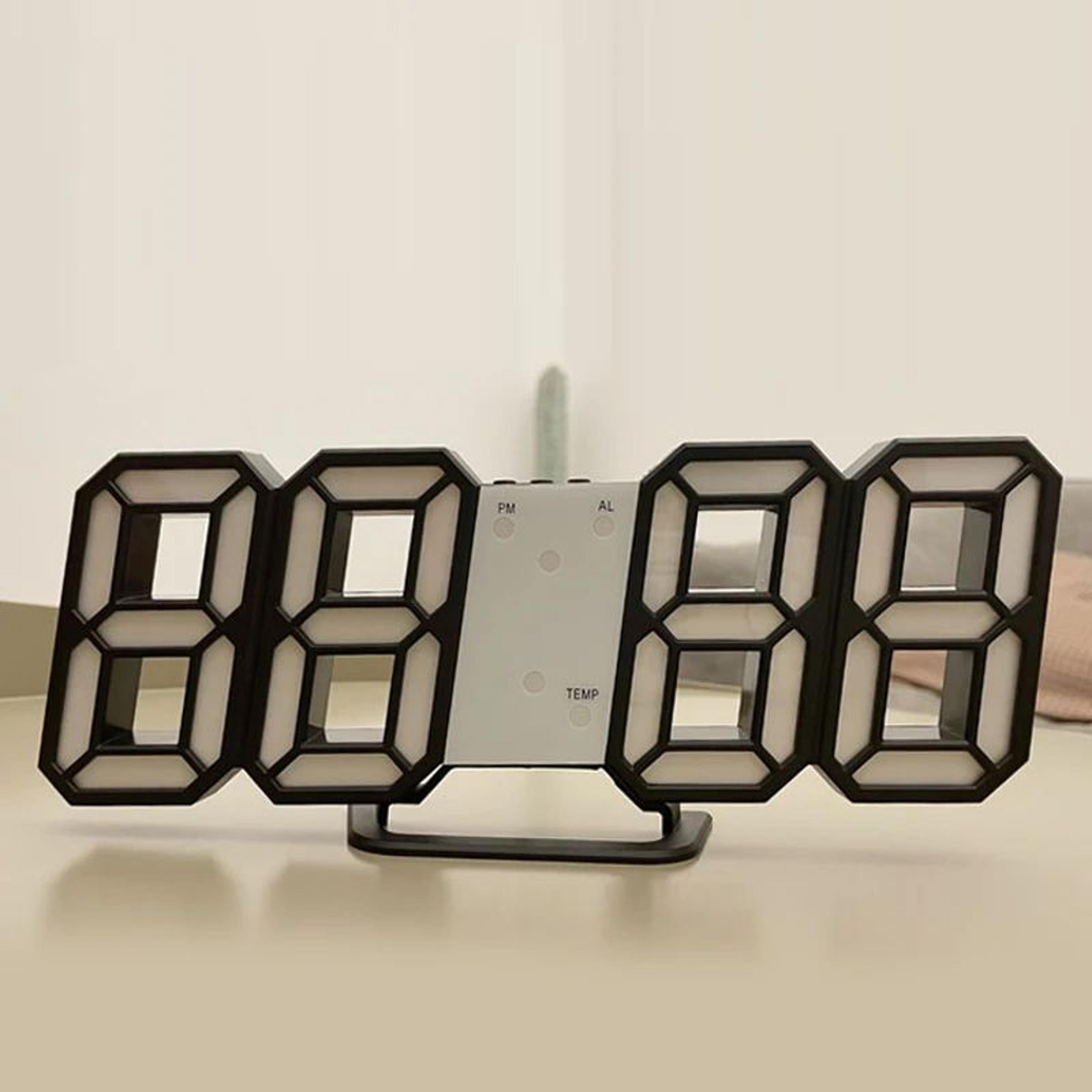 Modern 3D LED Digital Wall Clock 6