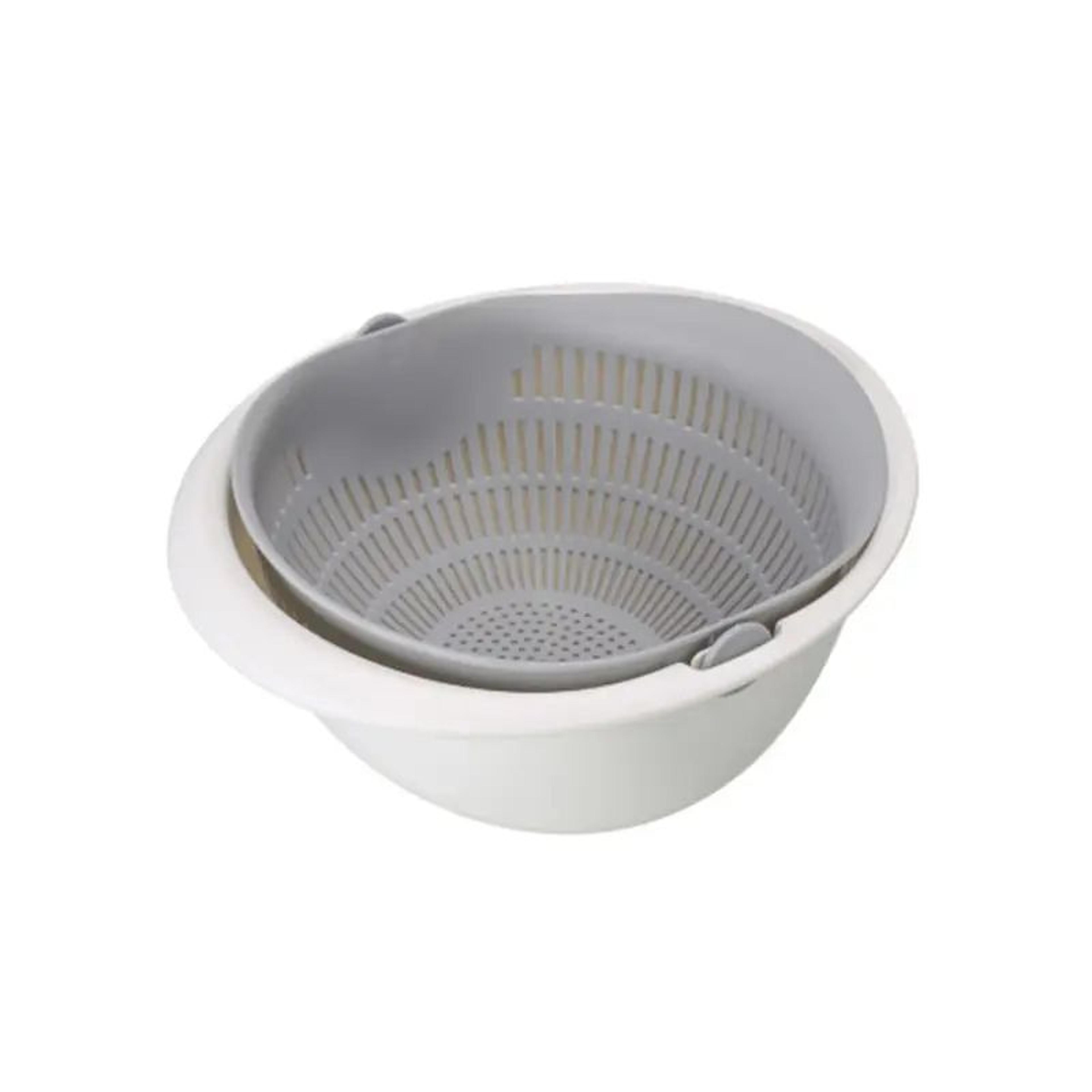 Rotating Double Layer Washing And Drain Basket 5