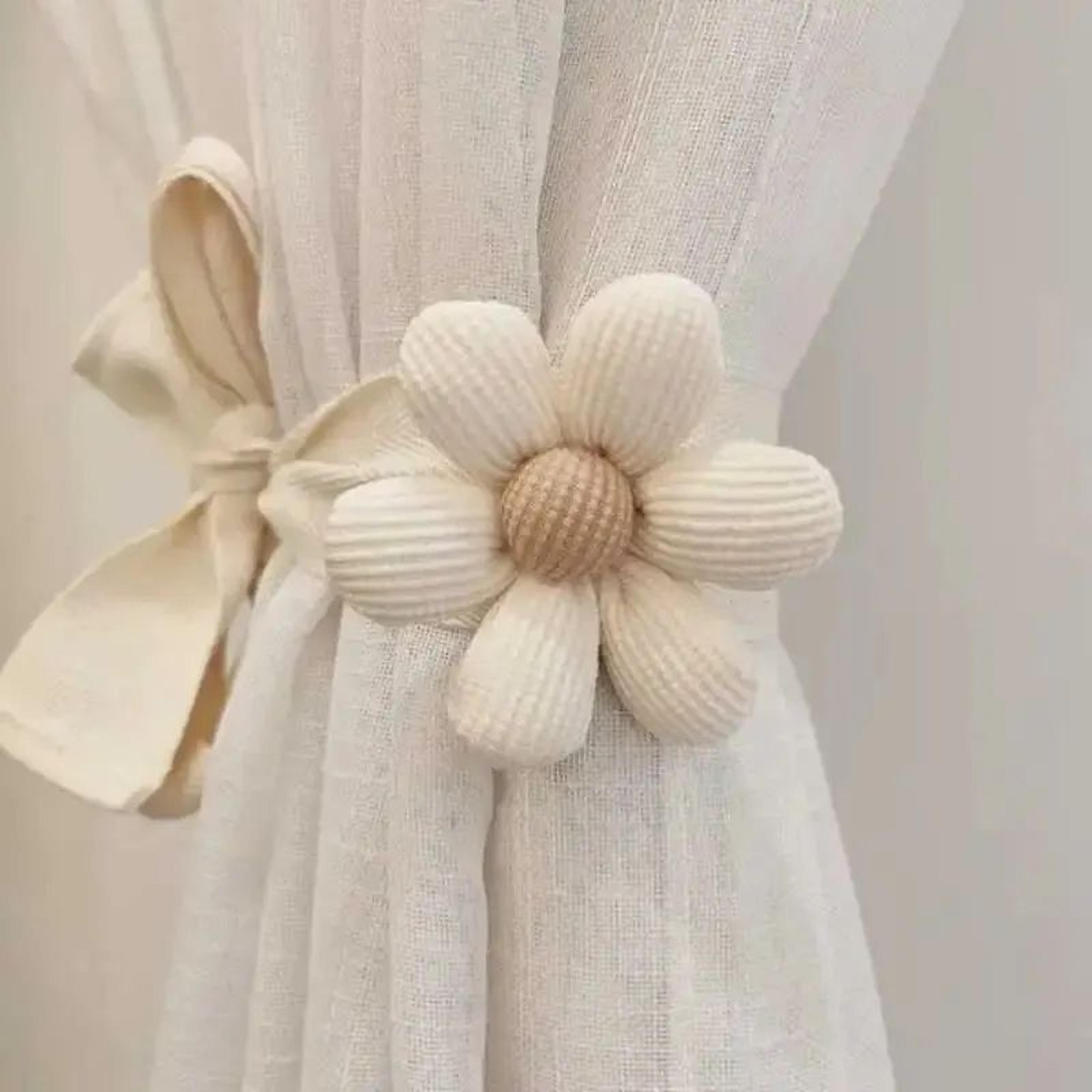 3d flower decorative curtain tiebacks