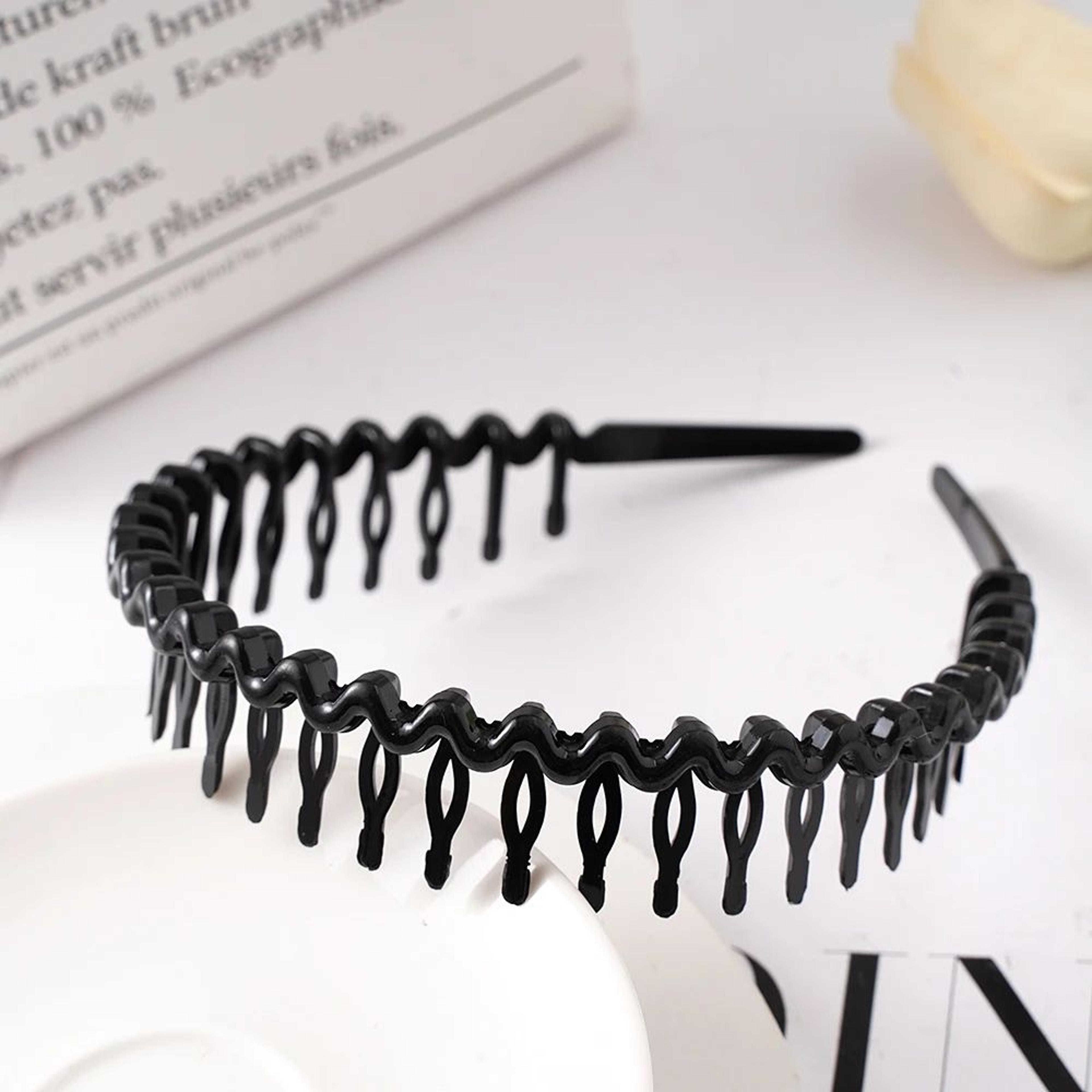 Matte Black Non Slip Serrated Headband 12