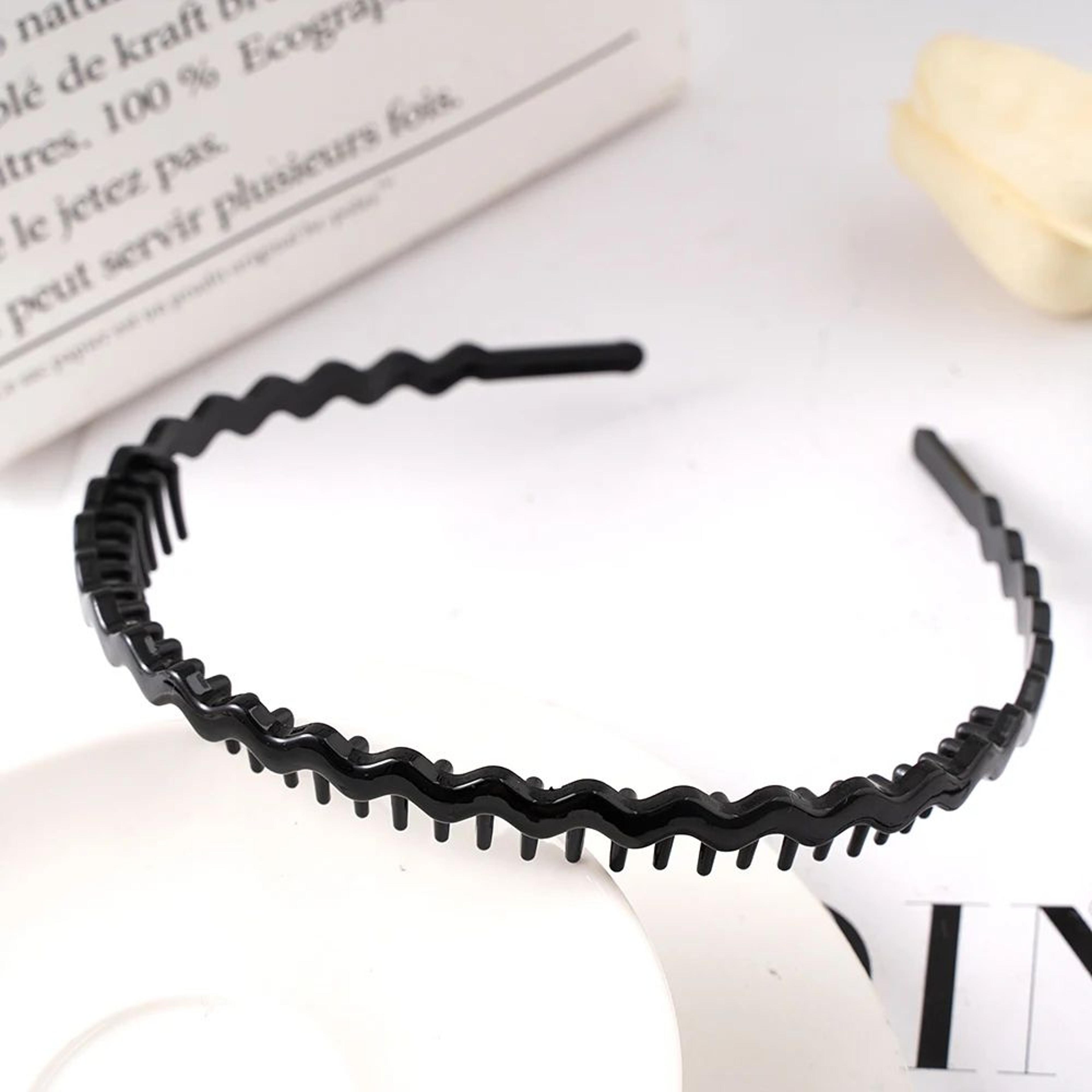 Matte Black Non Slip Serrated Headband 8