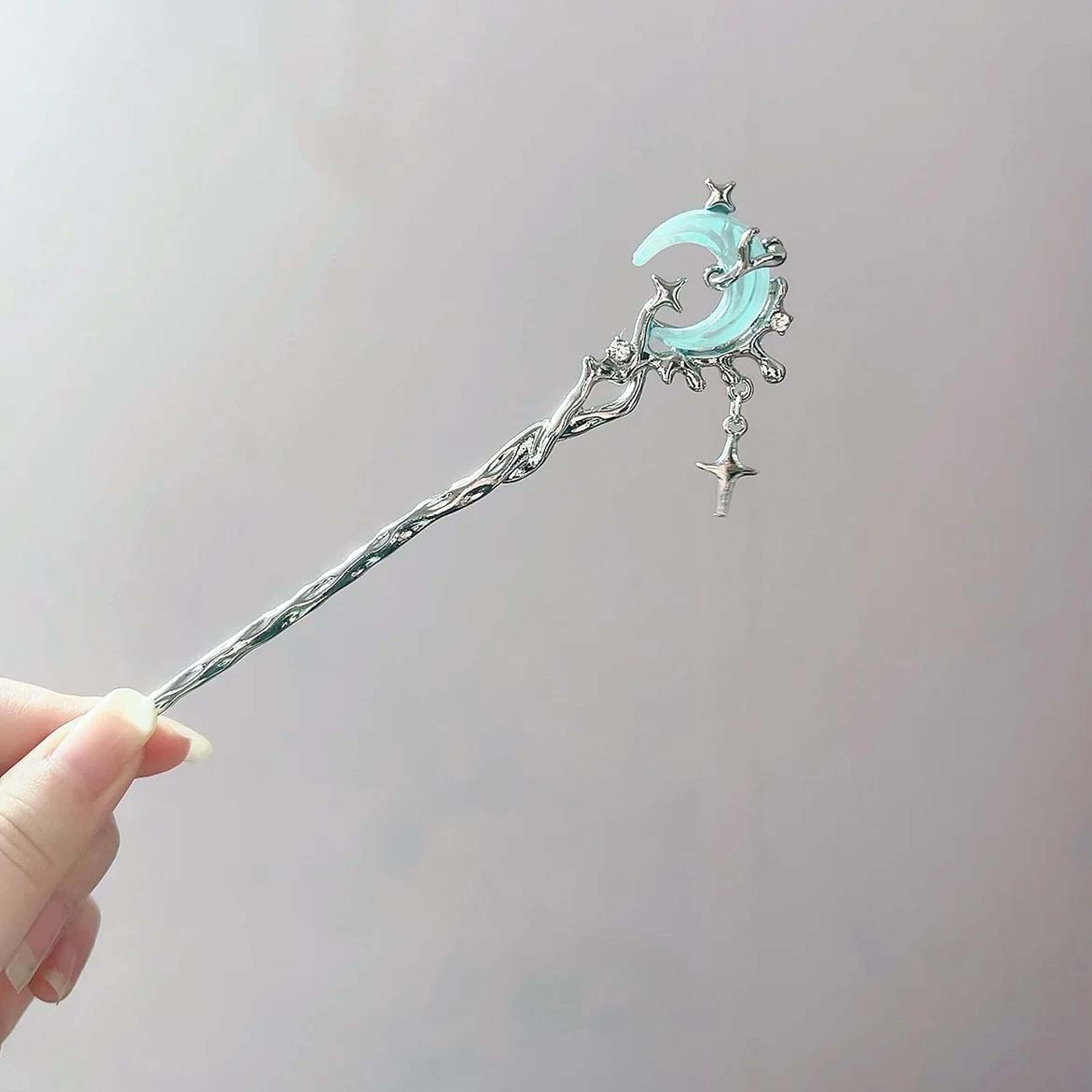 Celestial Moon Star Metal Hair Stick 6