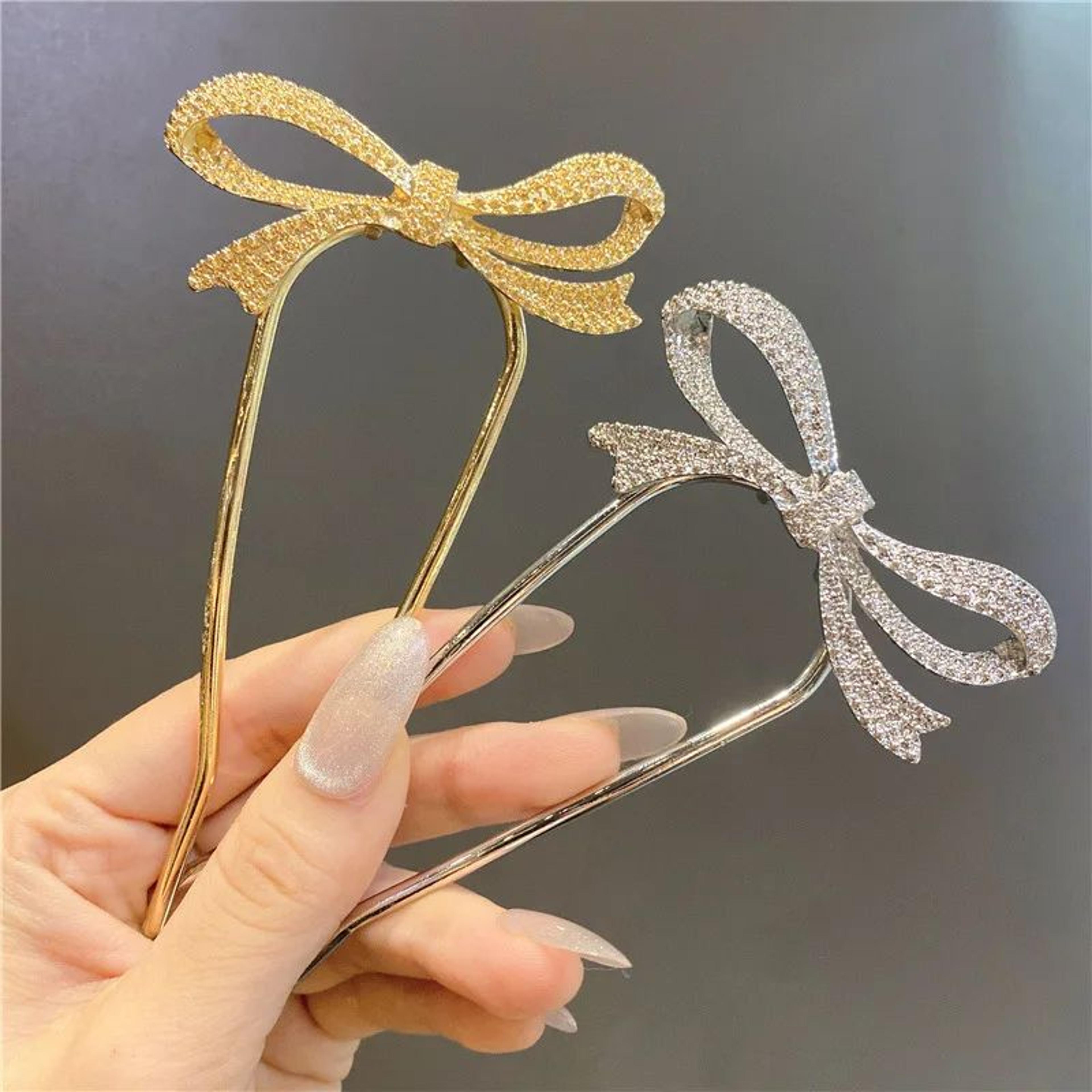 Branch Bow U Shape Metal Hair Fork 8