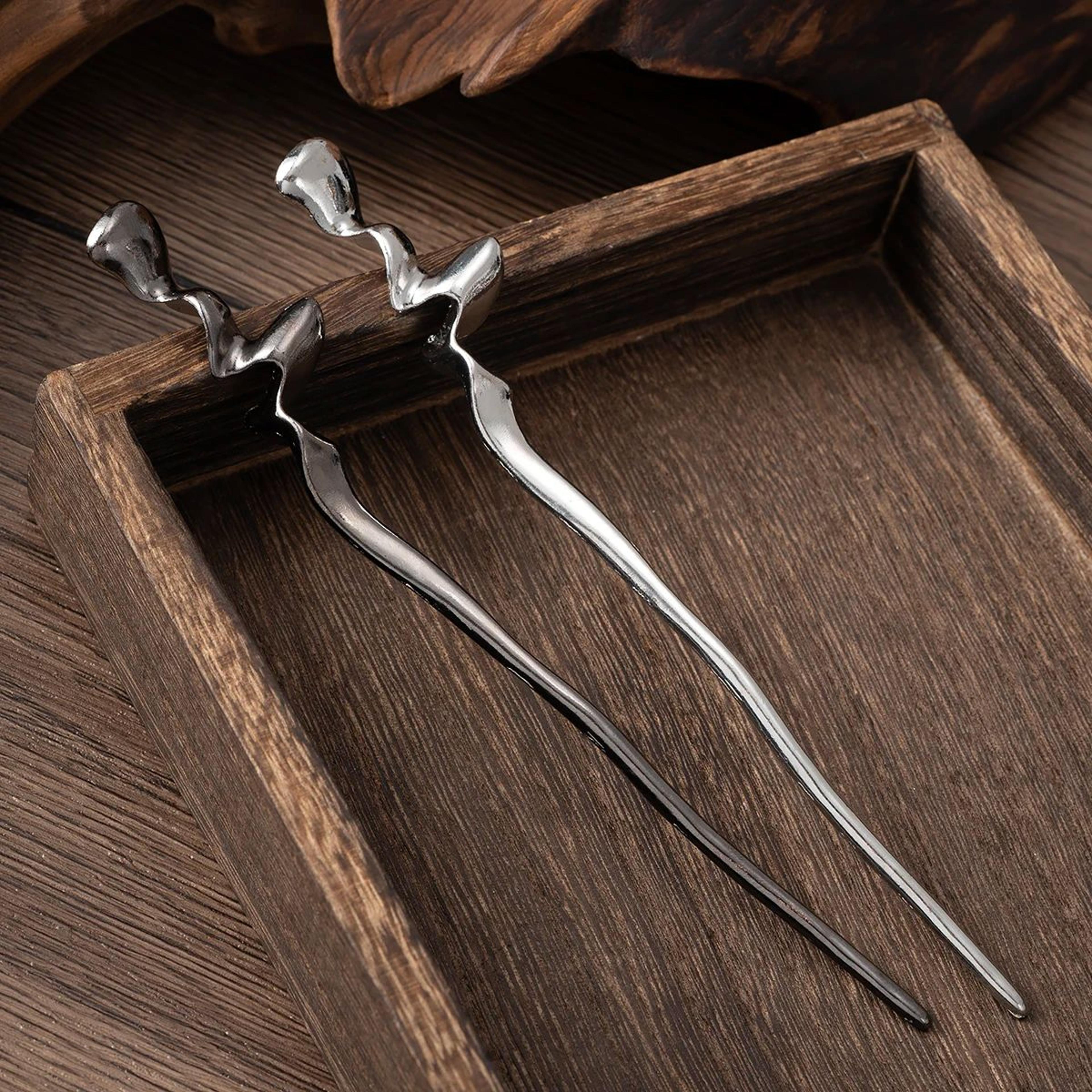 Vintage Metal Bun Hair Stick 5