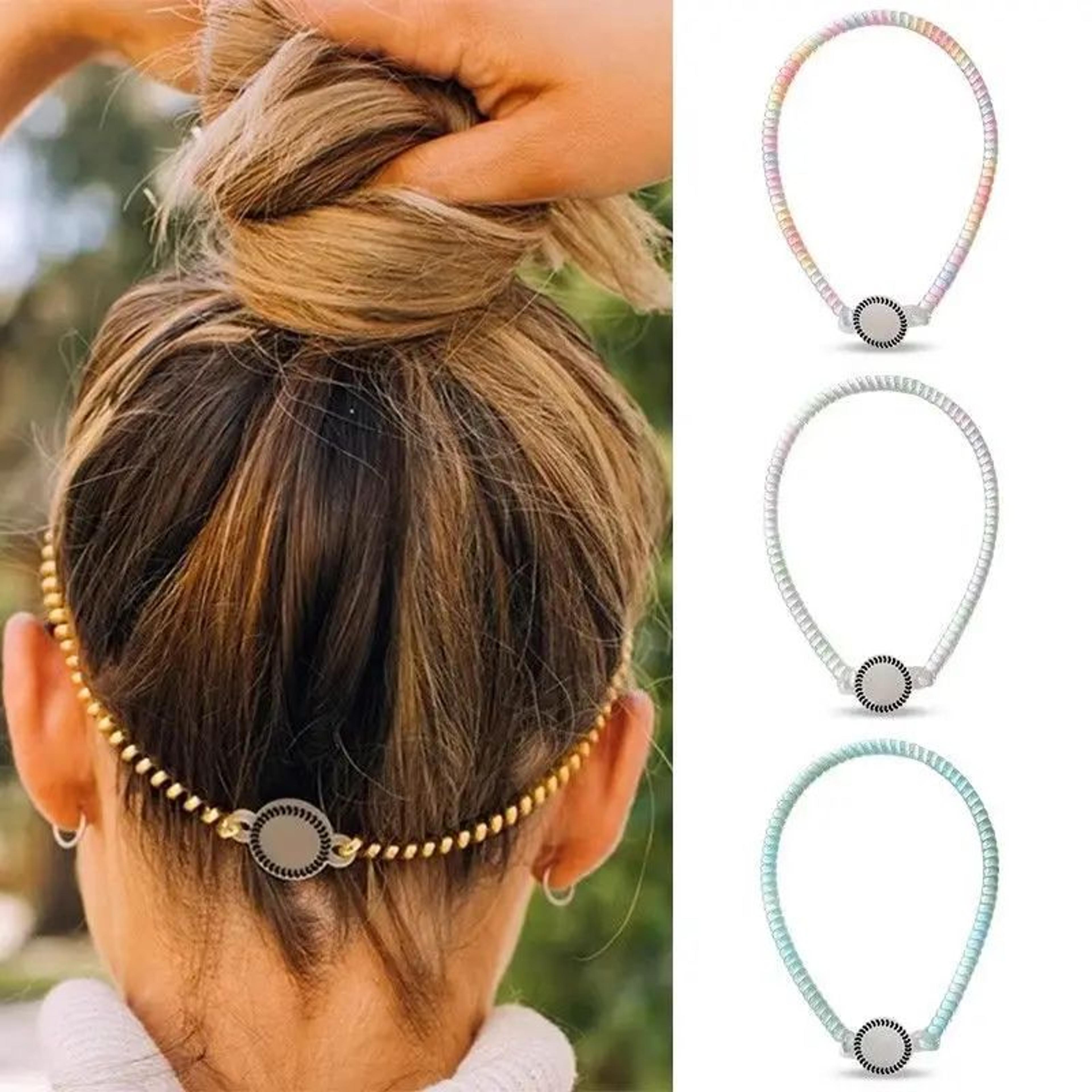 spiral coil elastic hair band