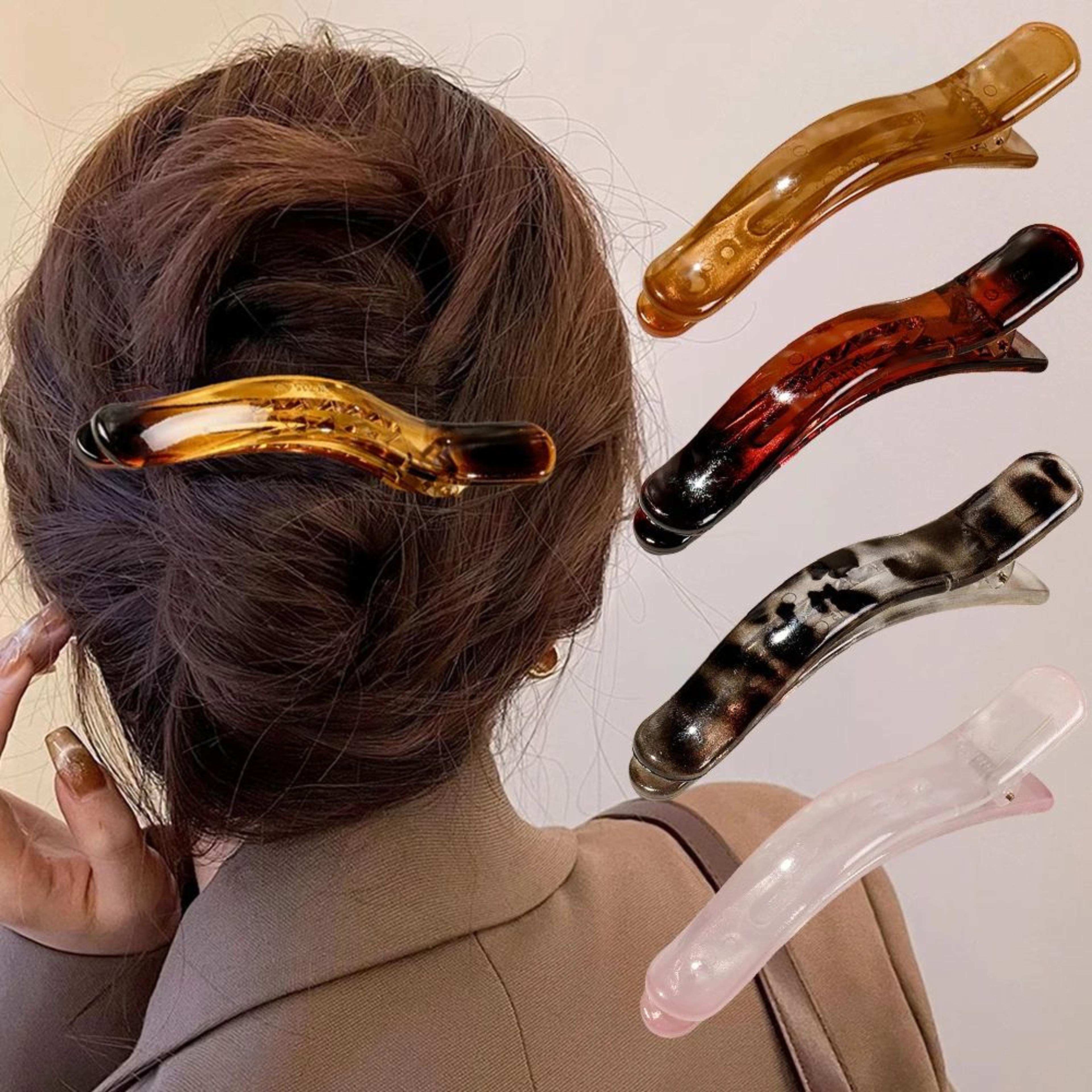 Solid Bow Duckbill Hair Claw 1