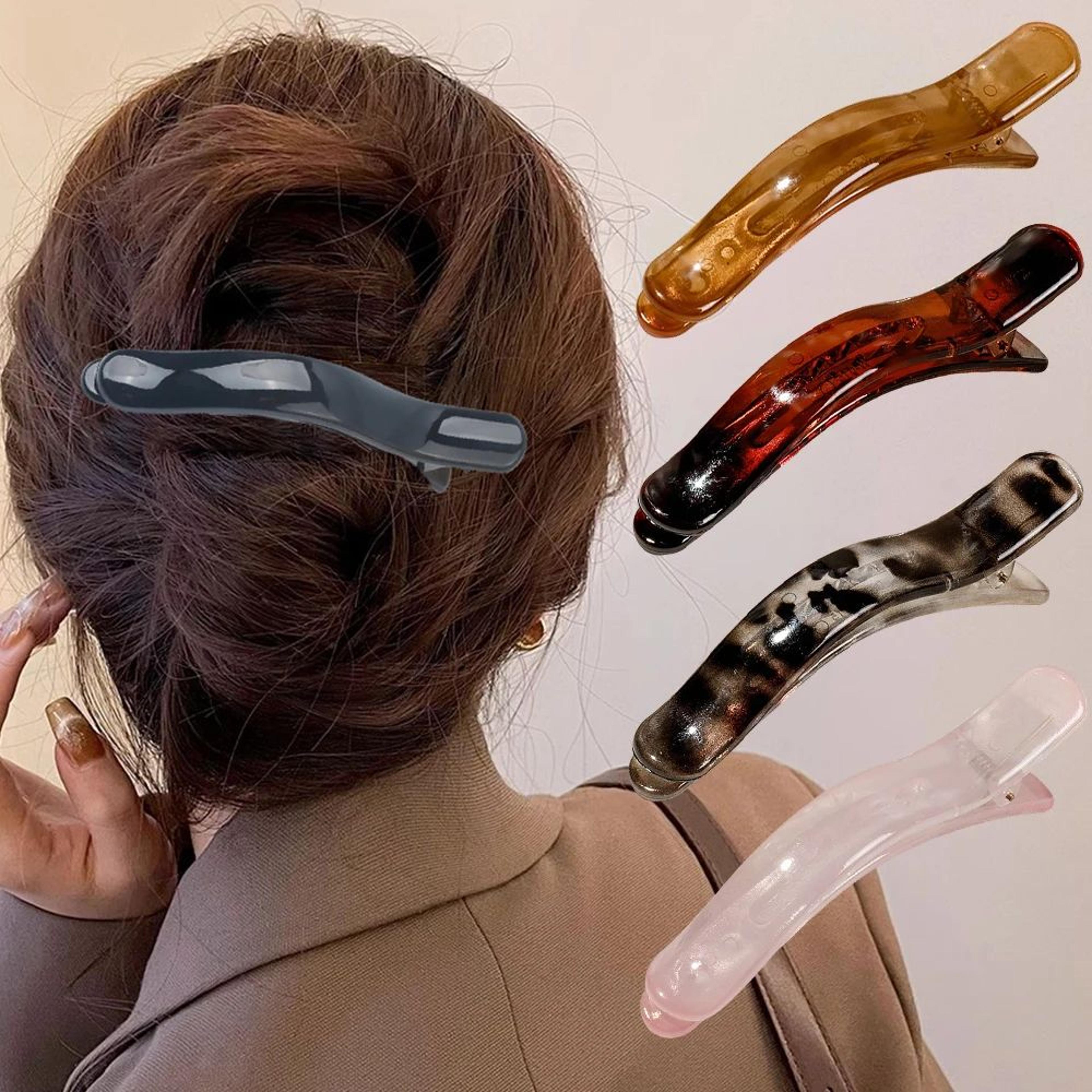 Solid Bow Duckbill Hair Claw 2