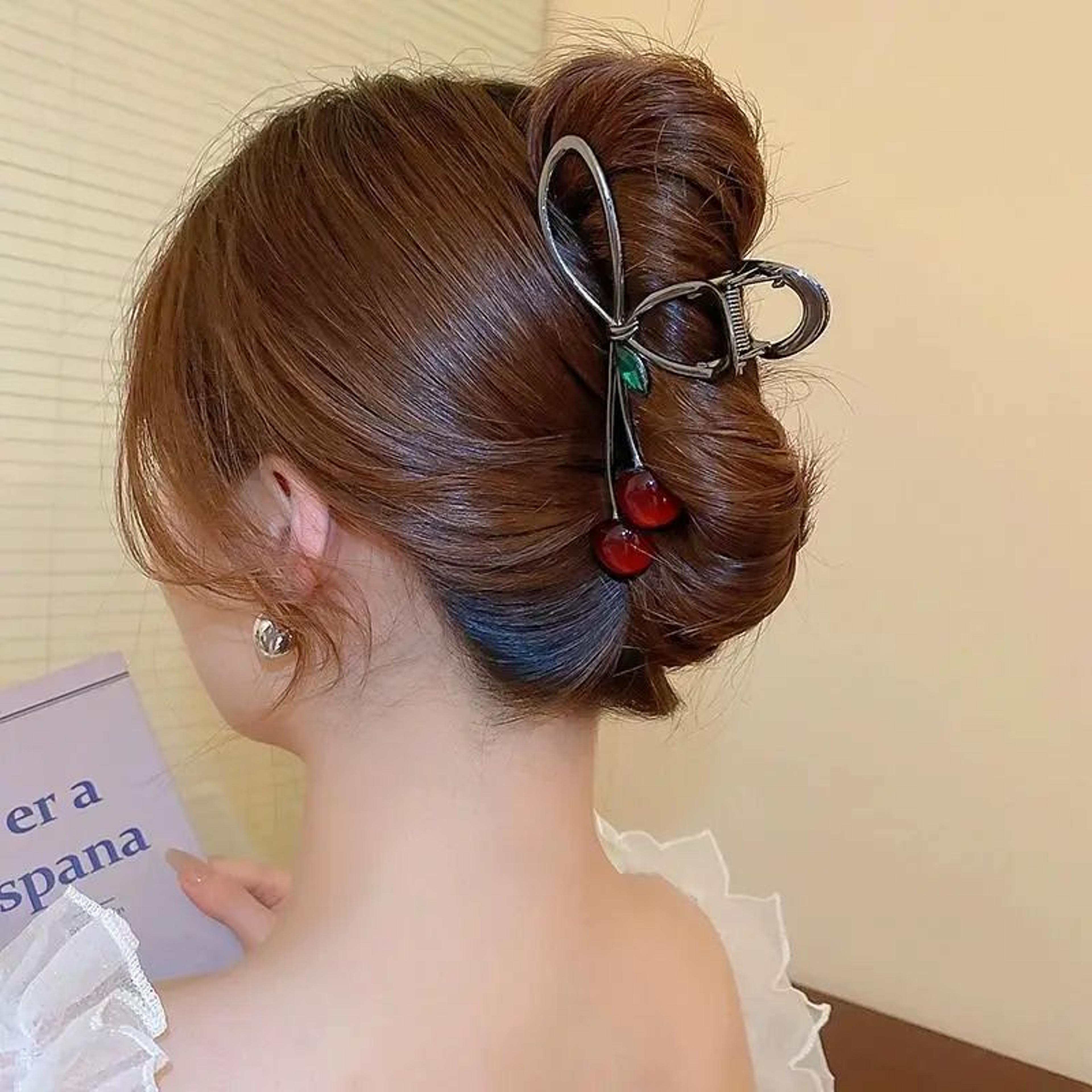 Cherry Bow Hair Claw 2