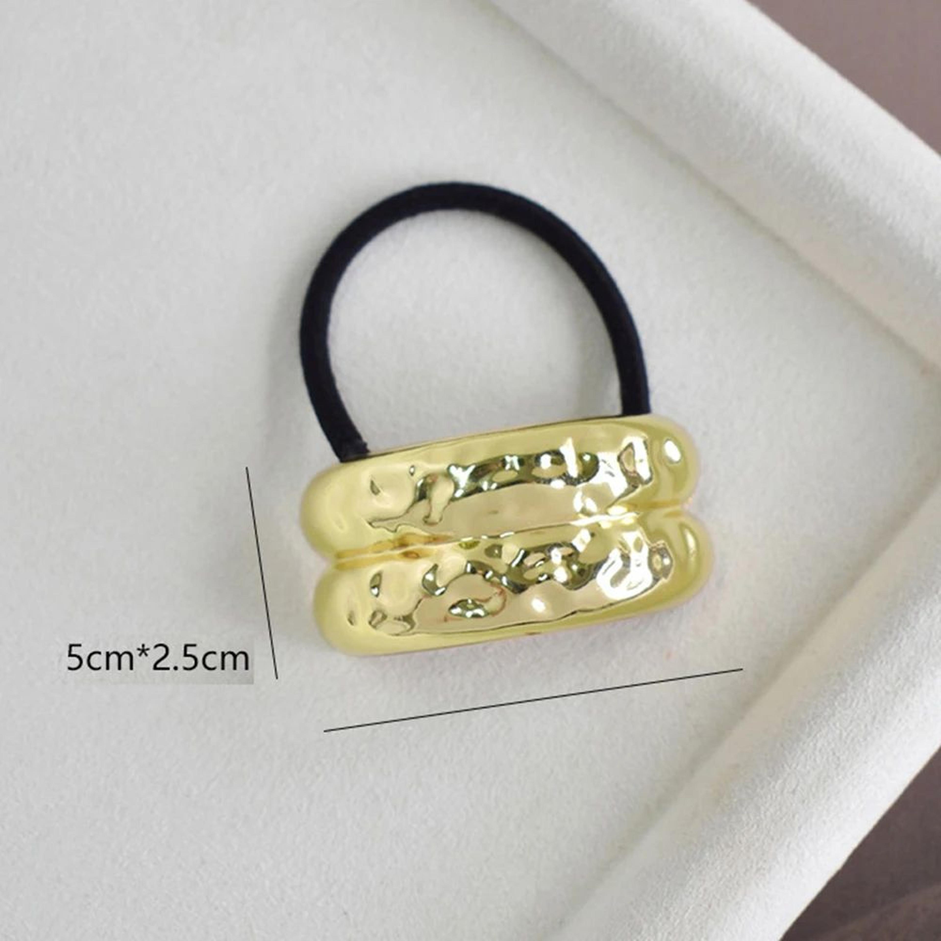 Double Layer Metal Elastic Hair Tie 6