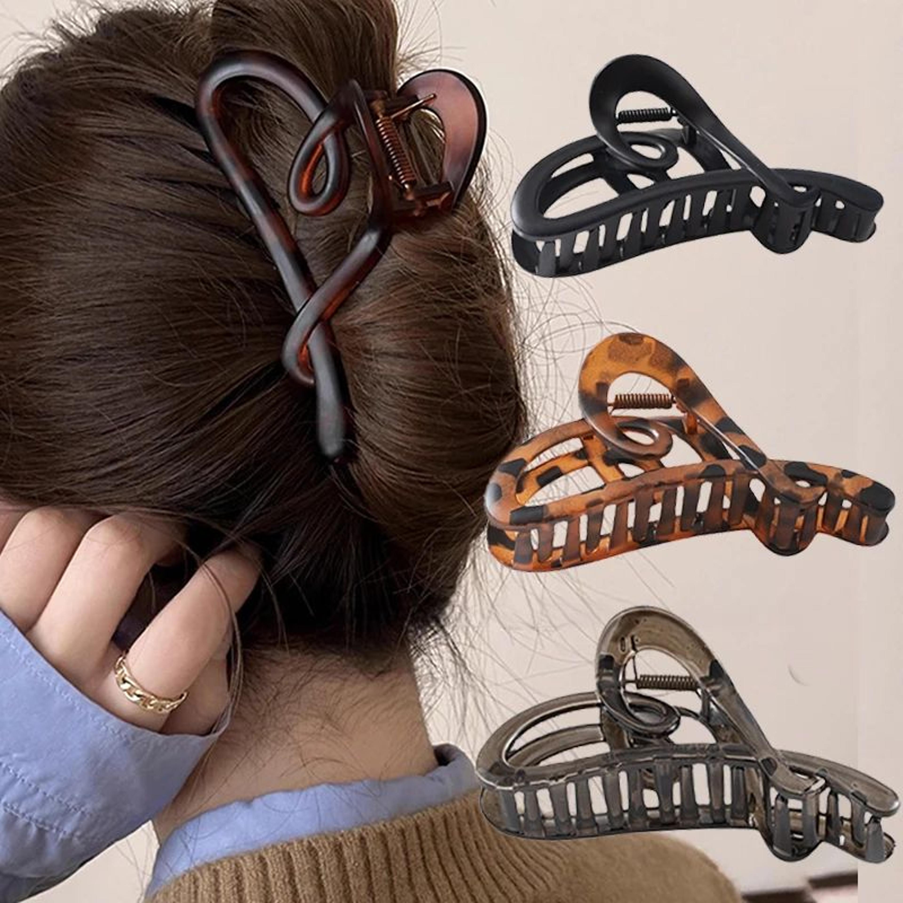 vintage heart shape hair claw