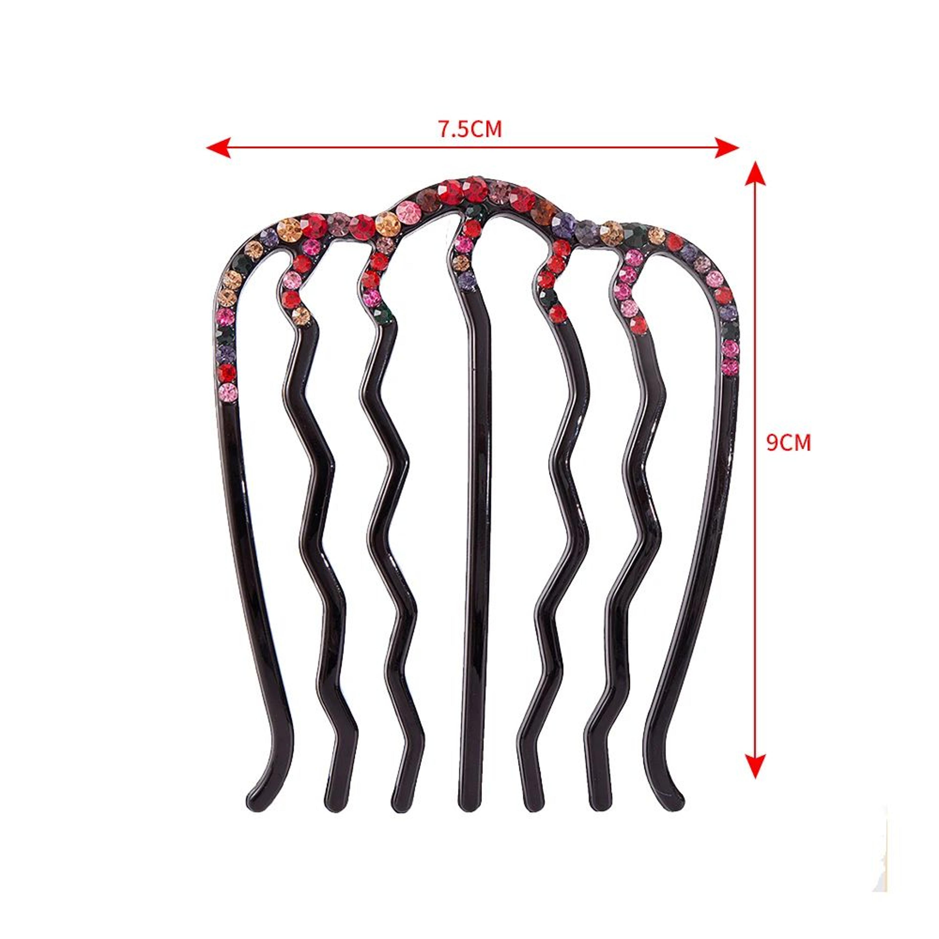 Crystal Rhinestone Bun Hair Comb 1