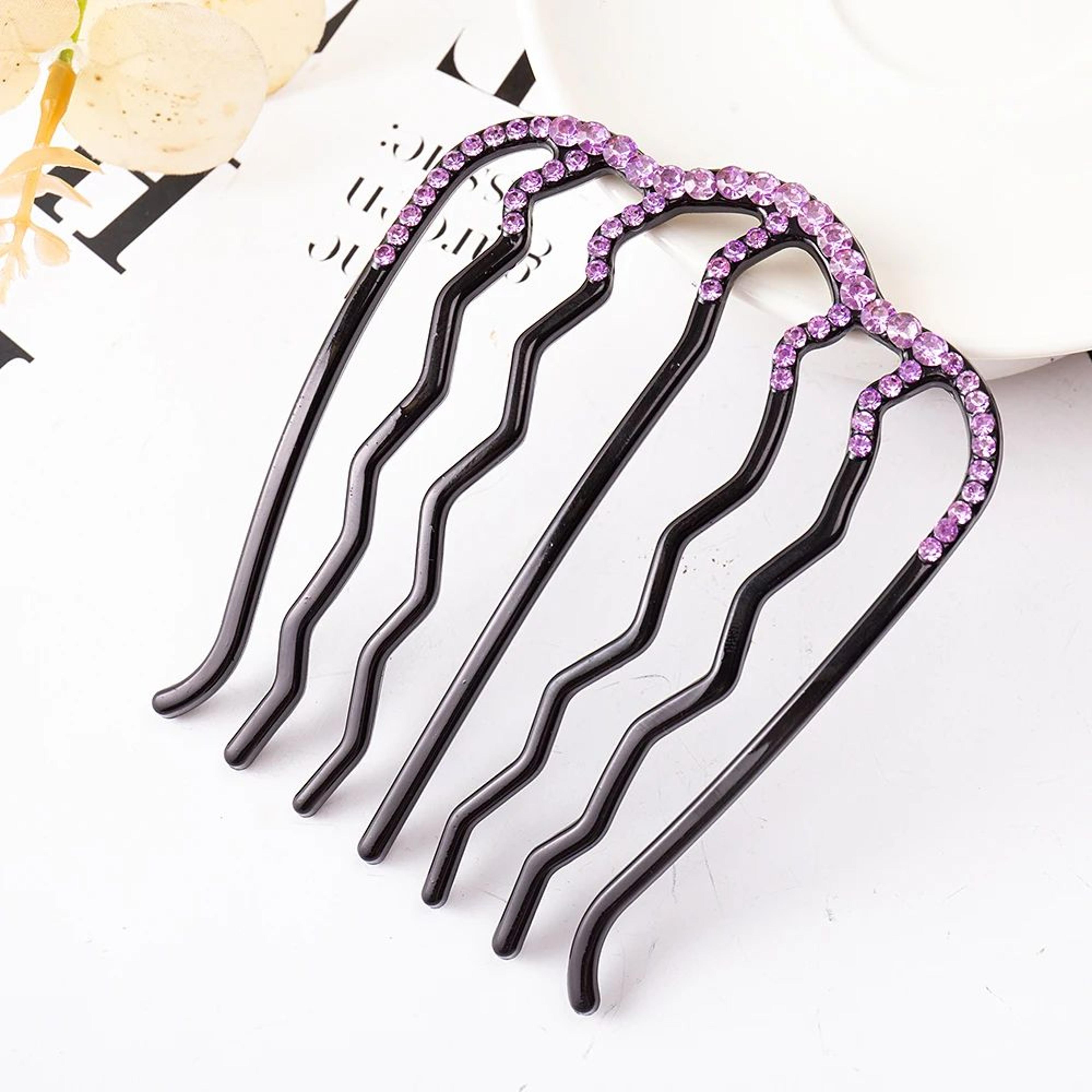 Crystal Rhinestone Bun Hair Comb 8