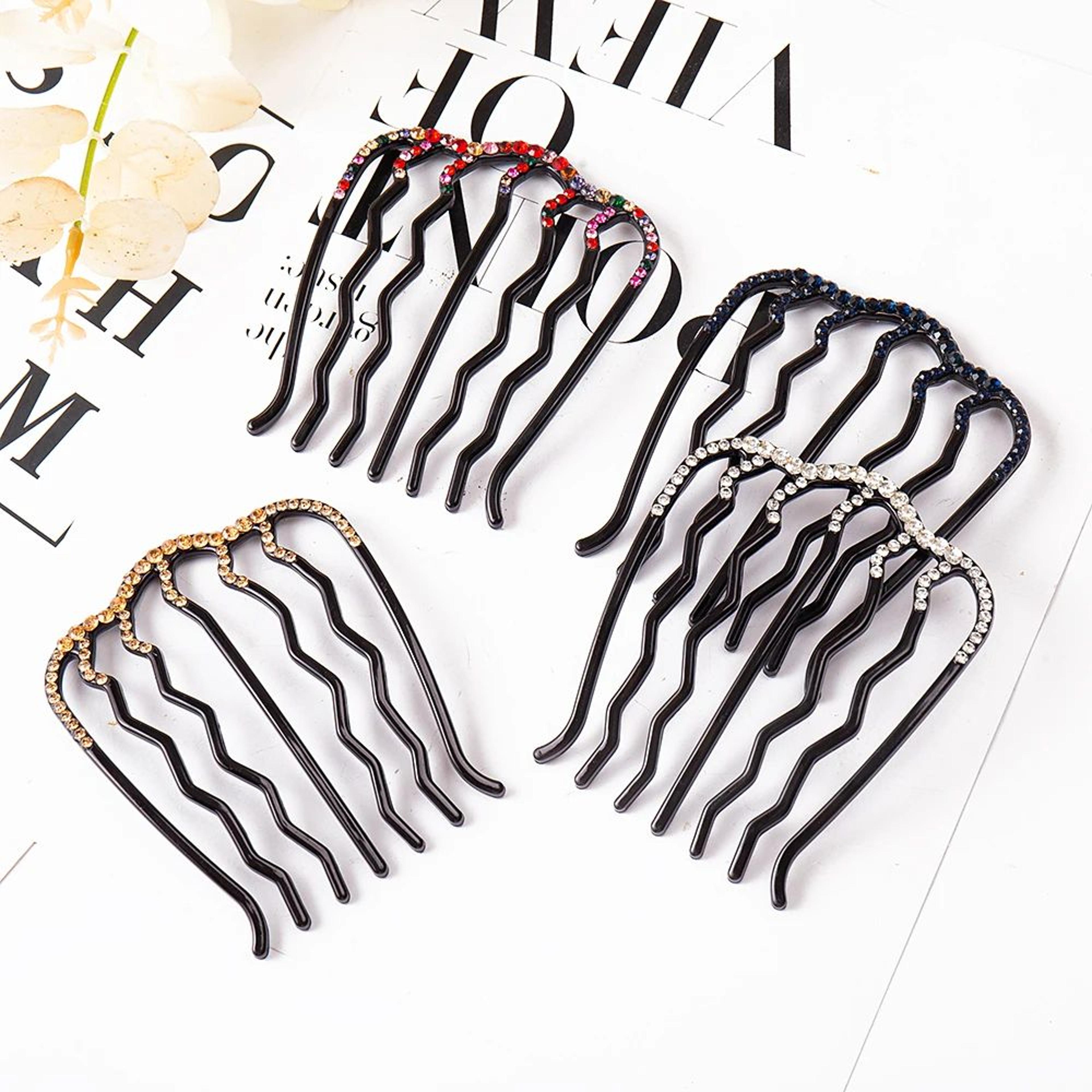 Crystal Rhinestone Bun Hair Comb 5