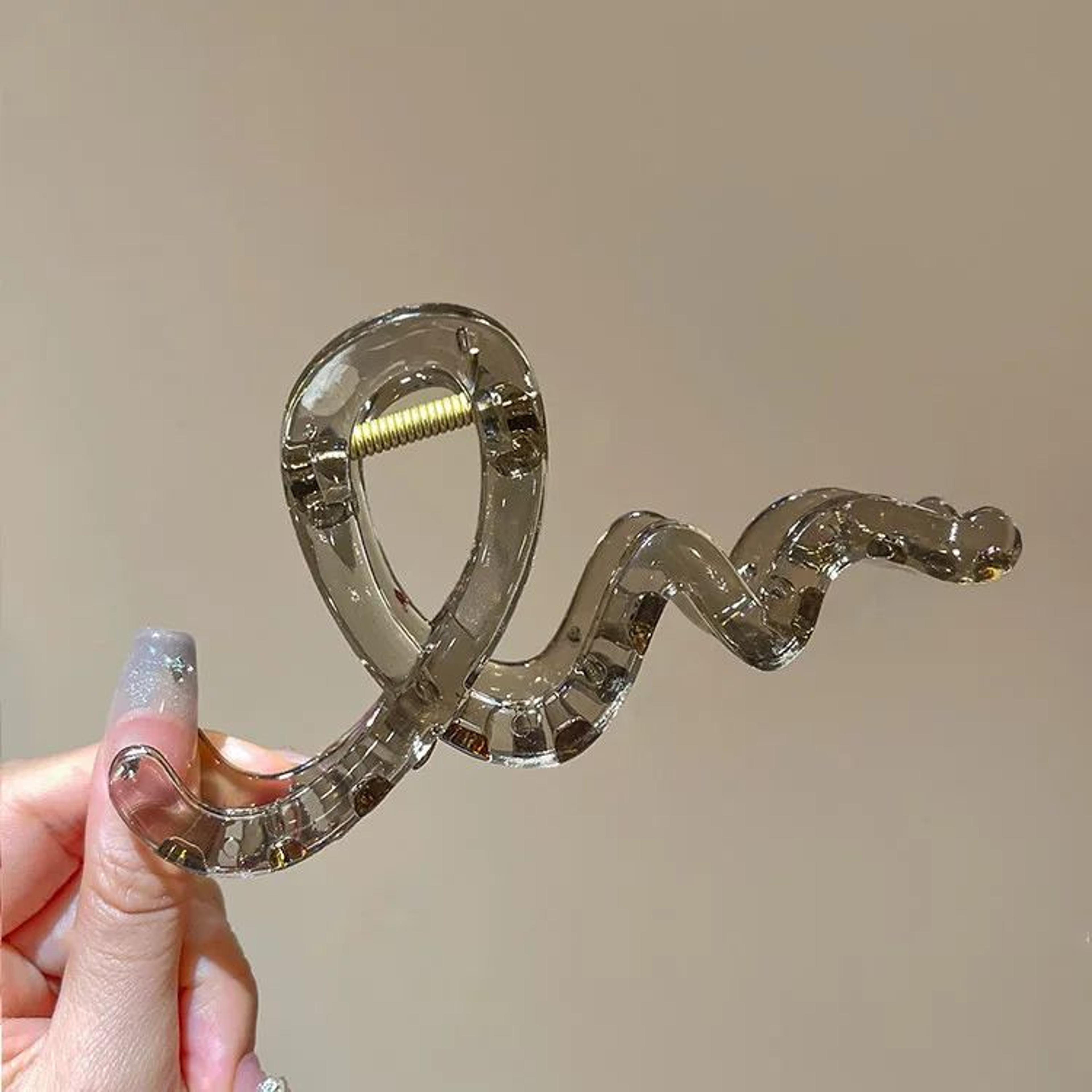 Wavy Bow Acrylic Hair Claw 12