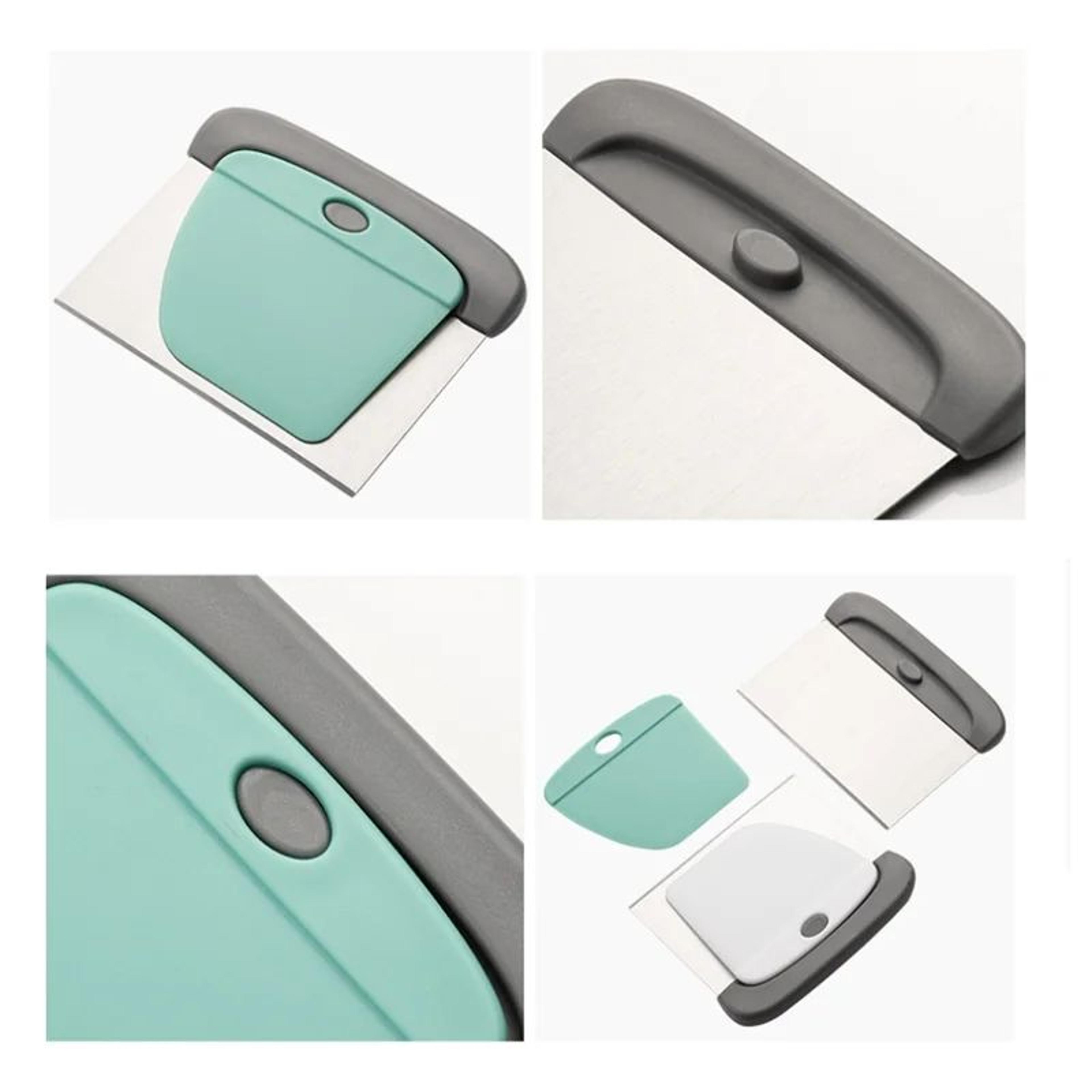 2 In 1 Stainless Steel Dough Scraper Set 4