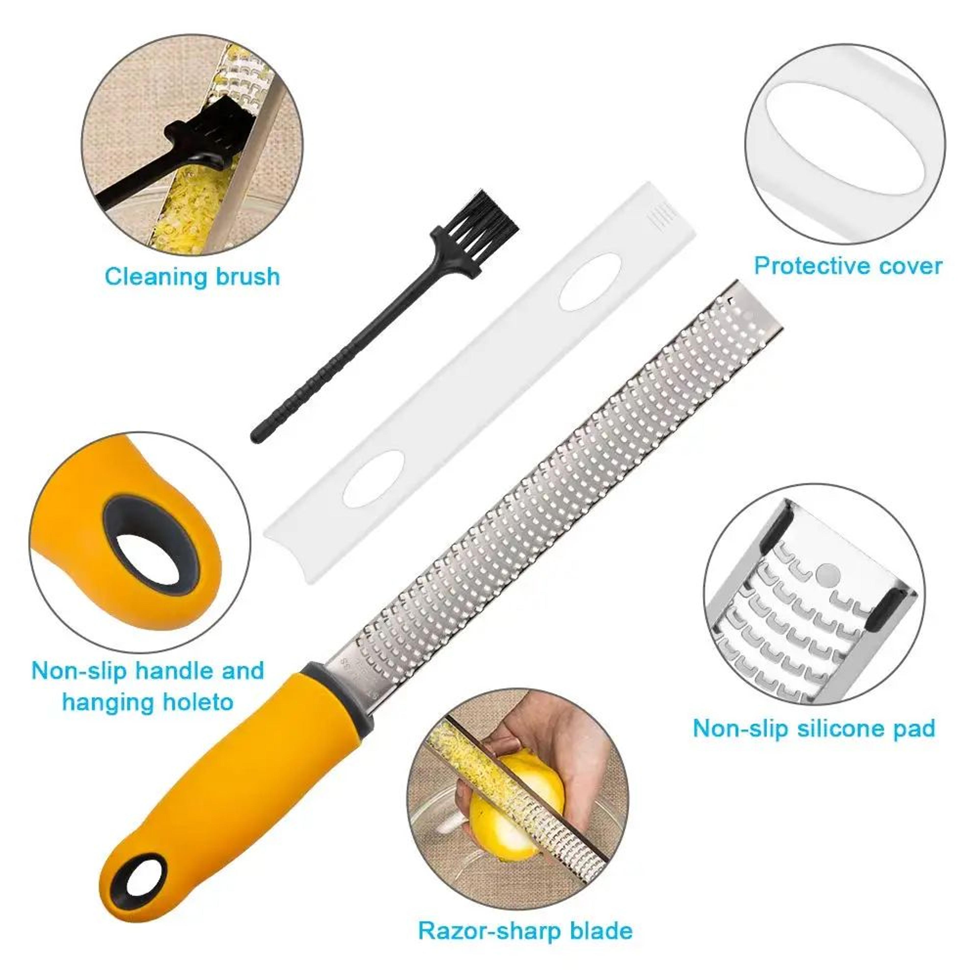 Stainless Steel Lemon Zester And Cheese Grater 4