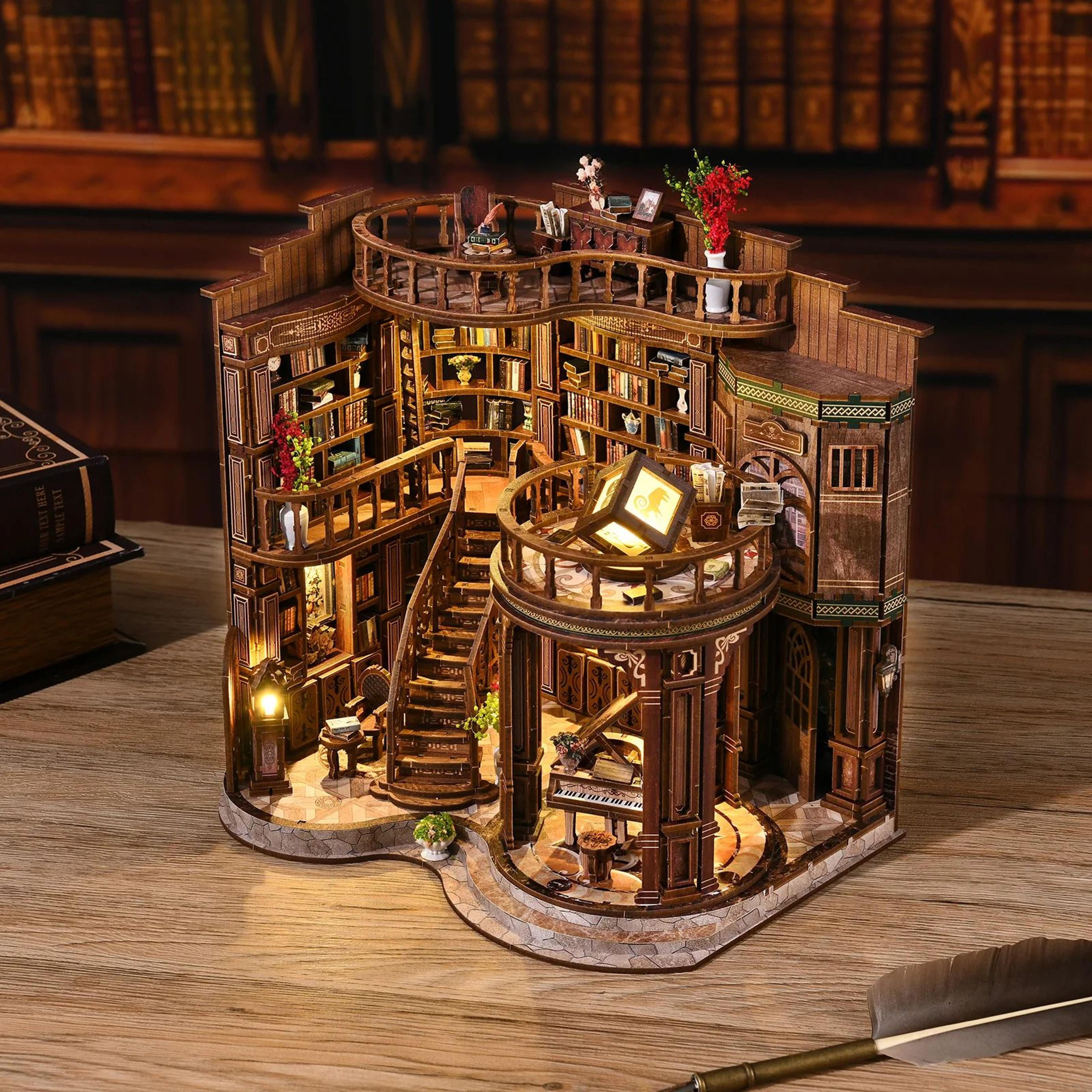DIY Miniature Book House Model Kit 1
