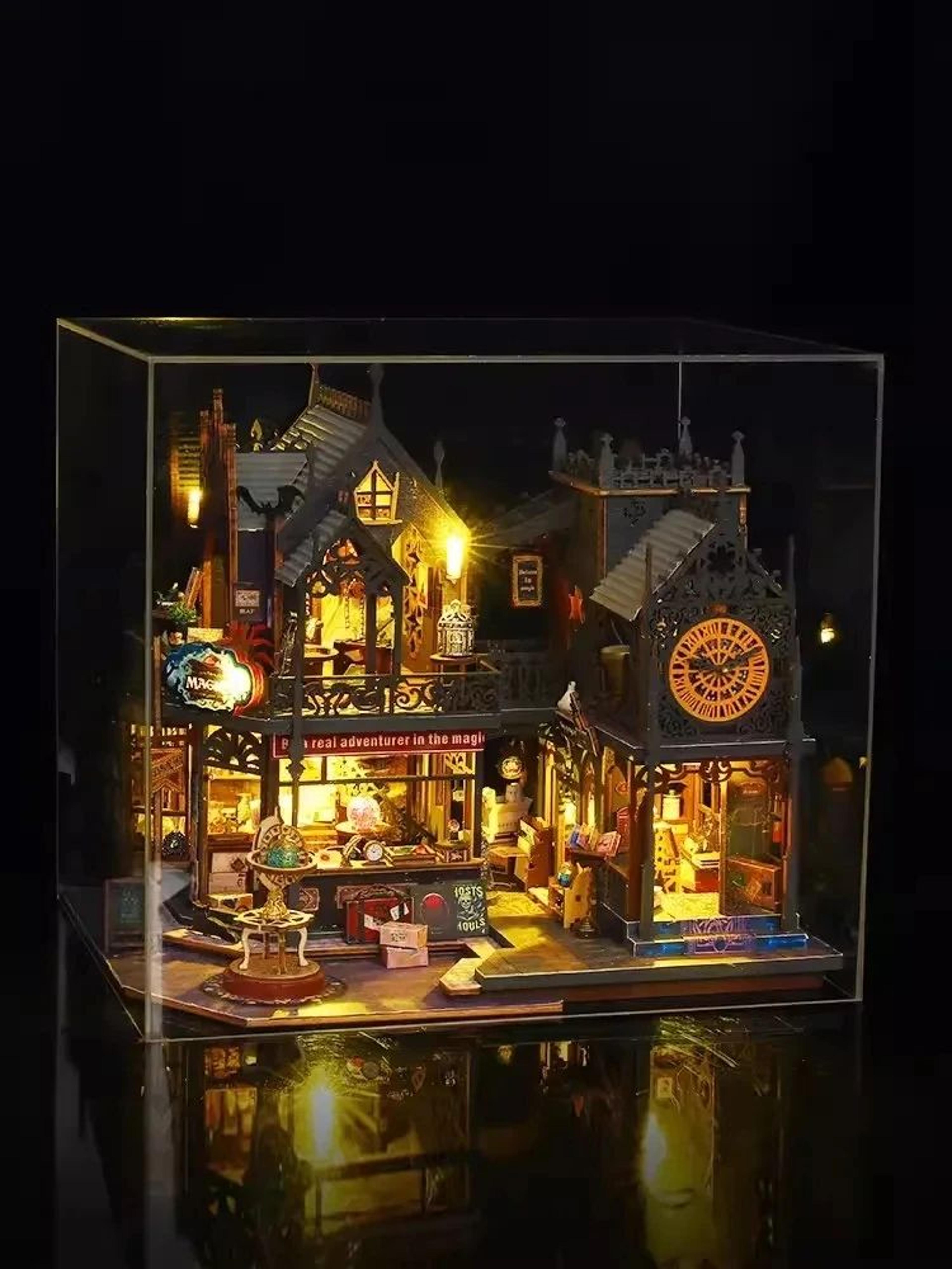 DIY Wooden Dollhouse Kit With Miniature Furniture 4
