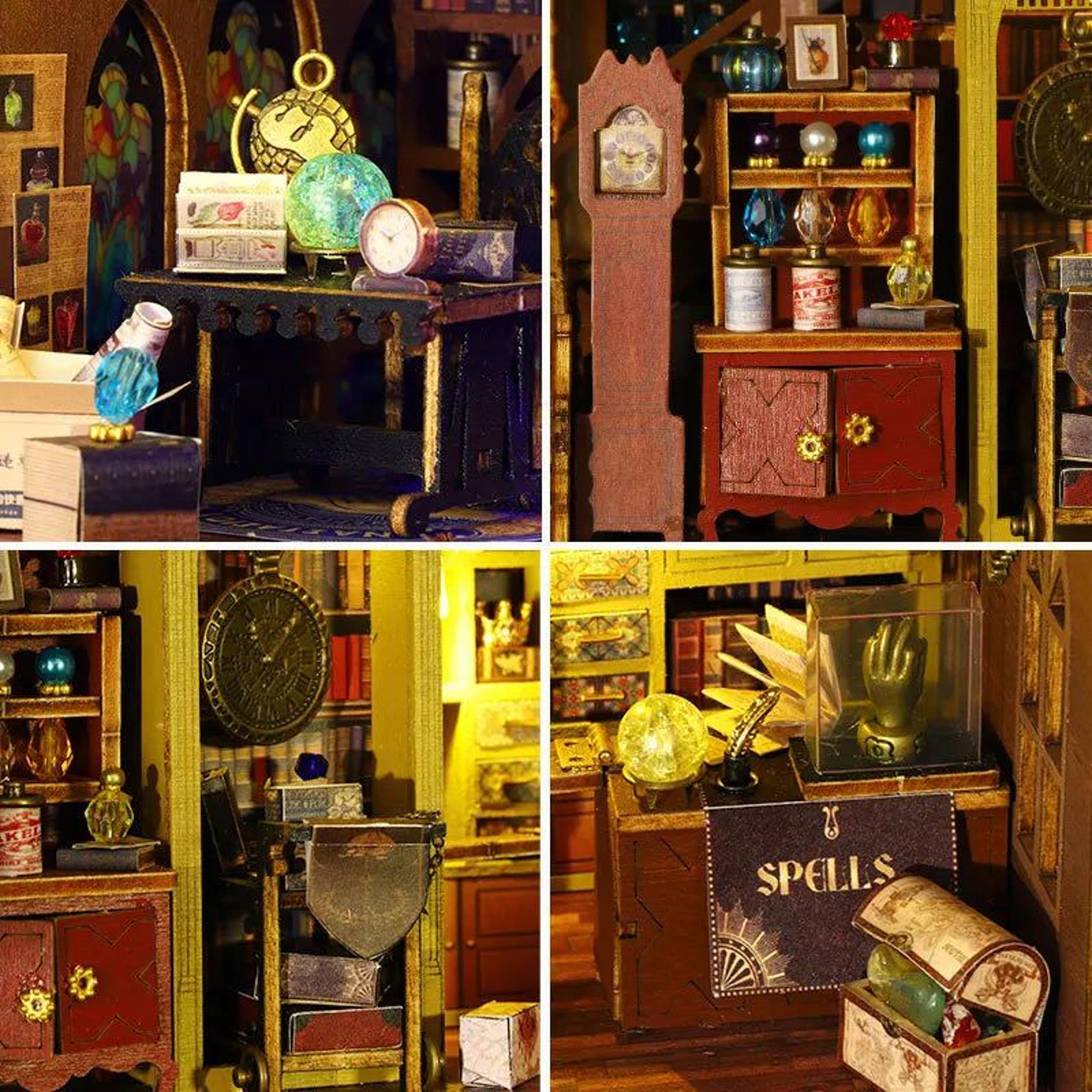 DIY Wooden Miniature Dollhouse Kit With Furniture 5