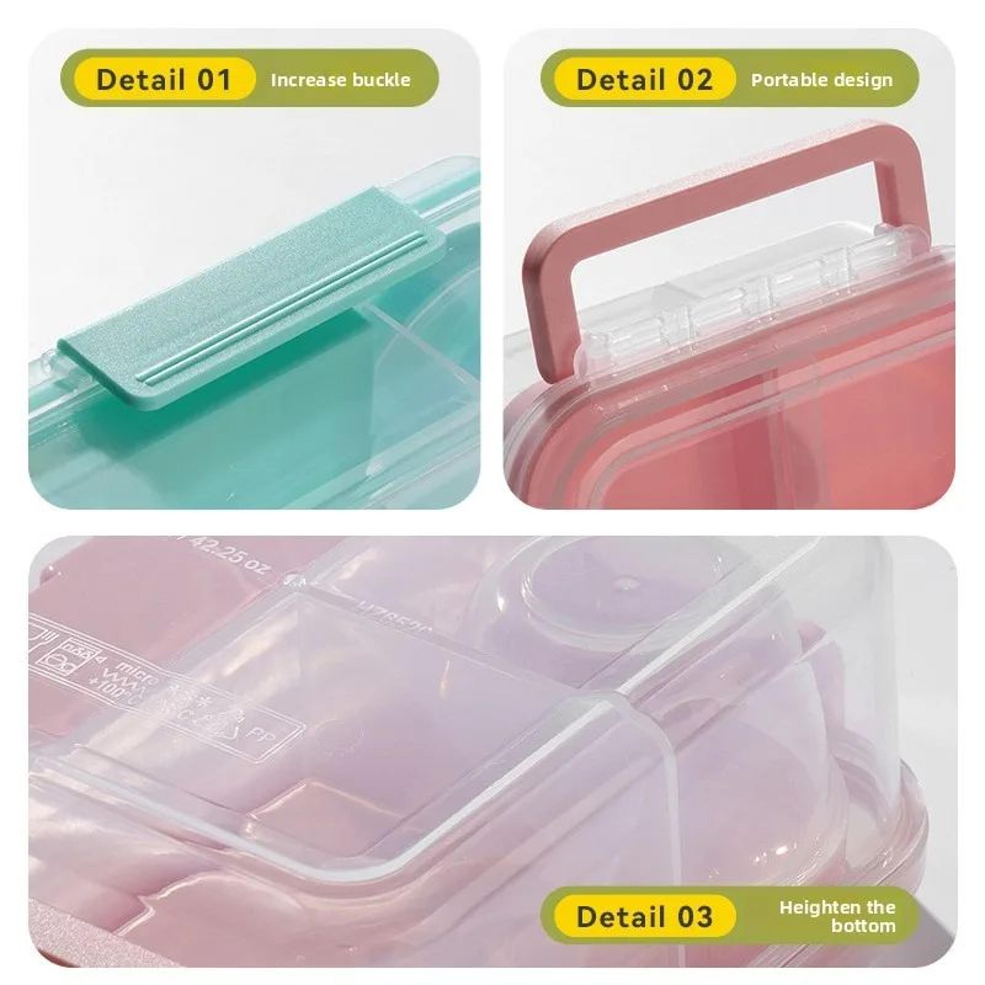 1600ml Double Compartment Leakproof Bento Lunch Box 5