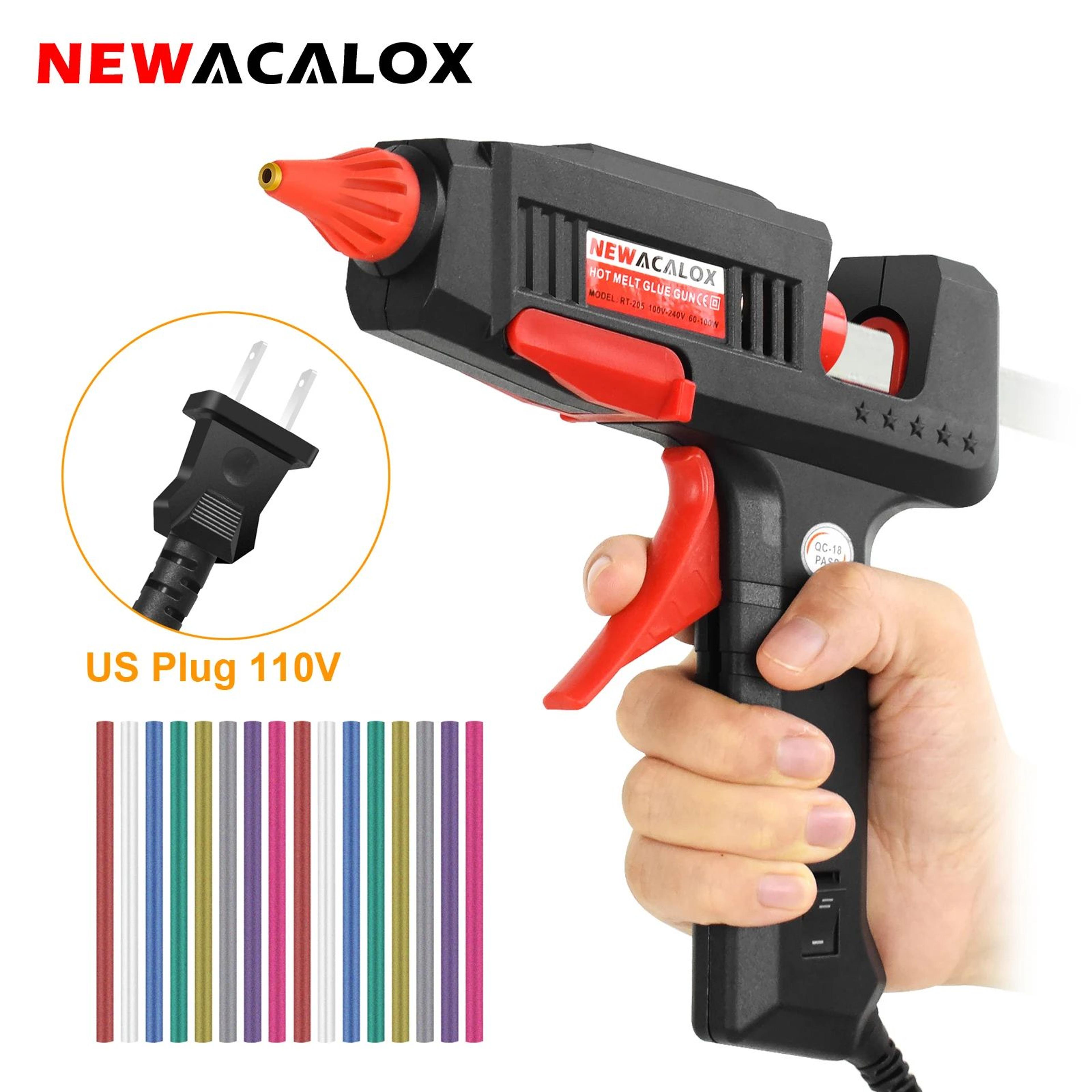NEWACALOX 60W 100W Dual Power Hot Glue Gun With 16 Glue Sticks 4