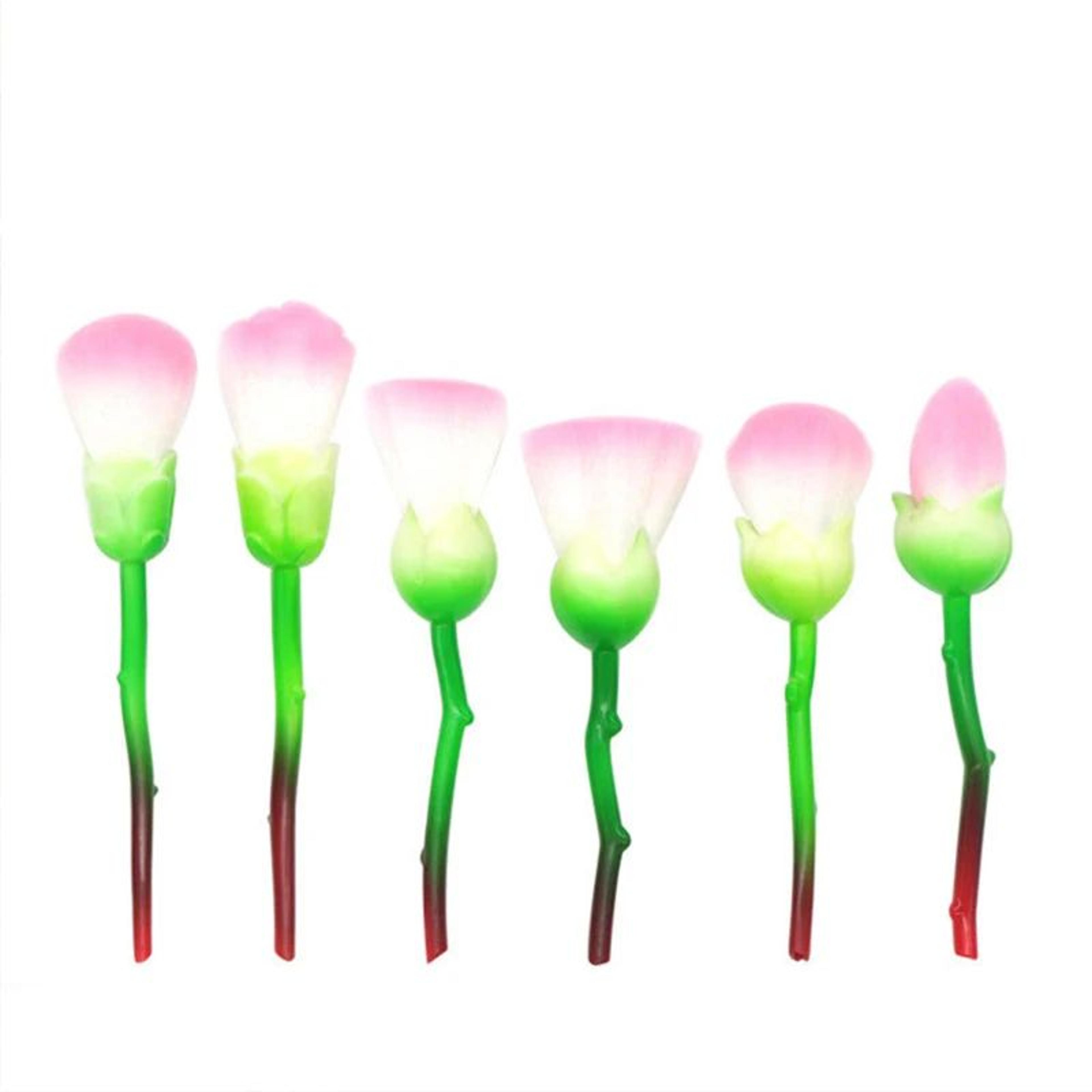 6PCS Rose Flower Makeup Brush Set 5