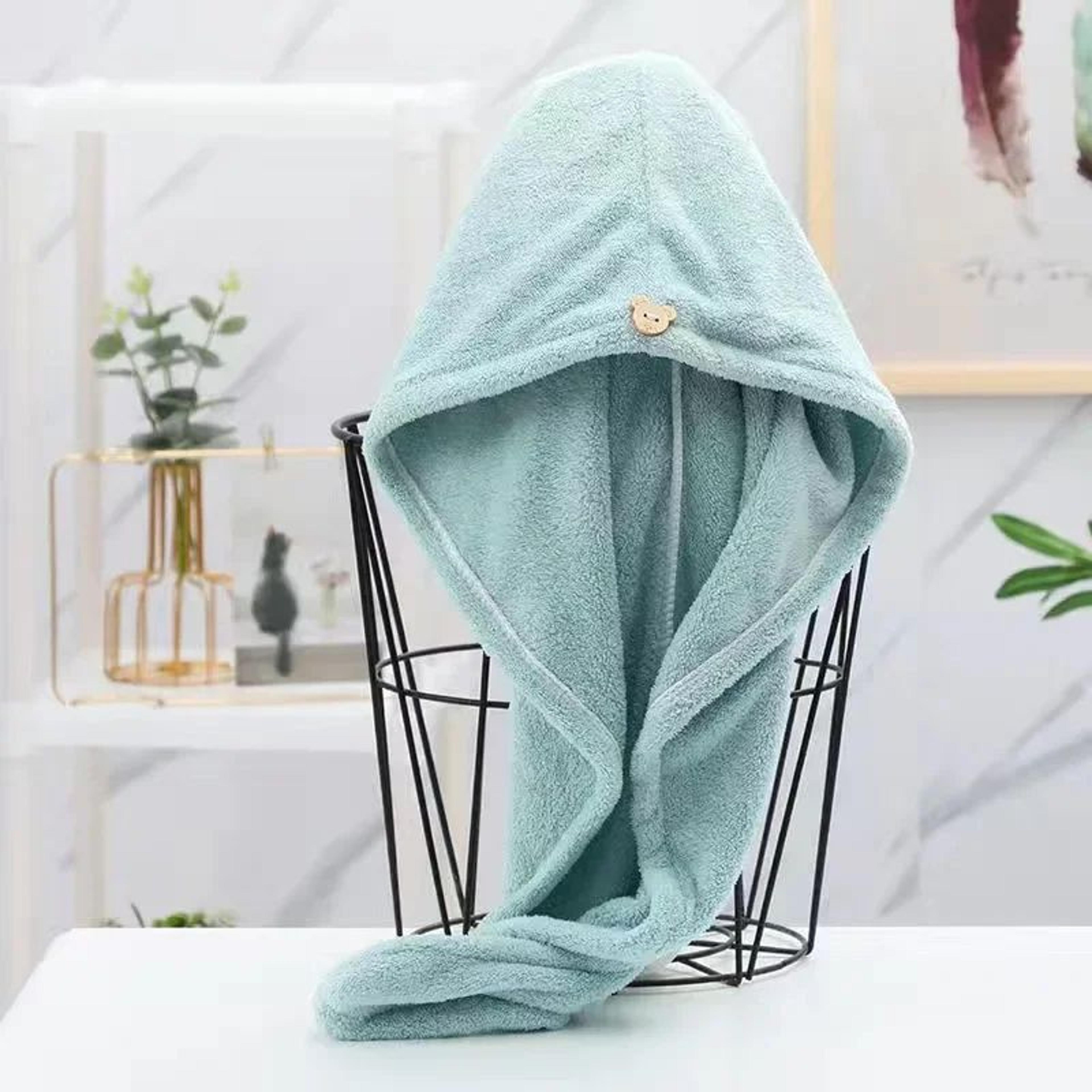 Soft Microfiber Hair Drying Towel Turban 7