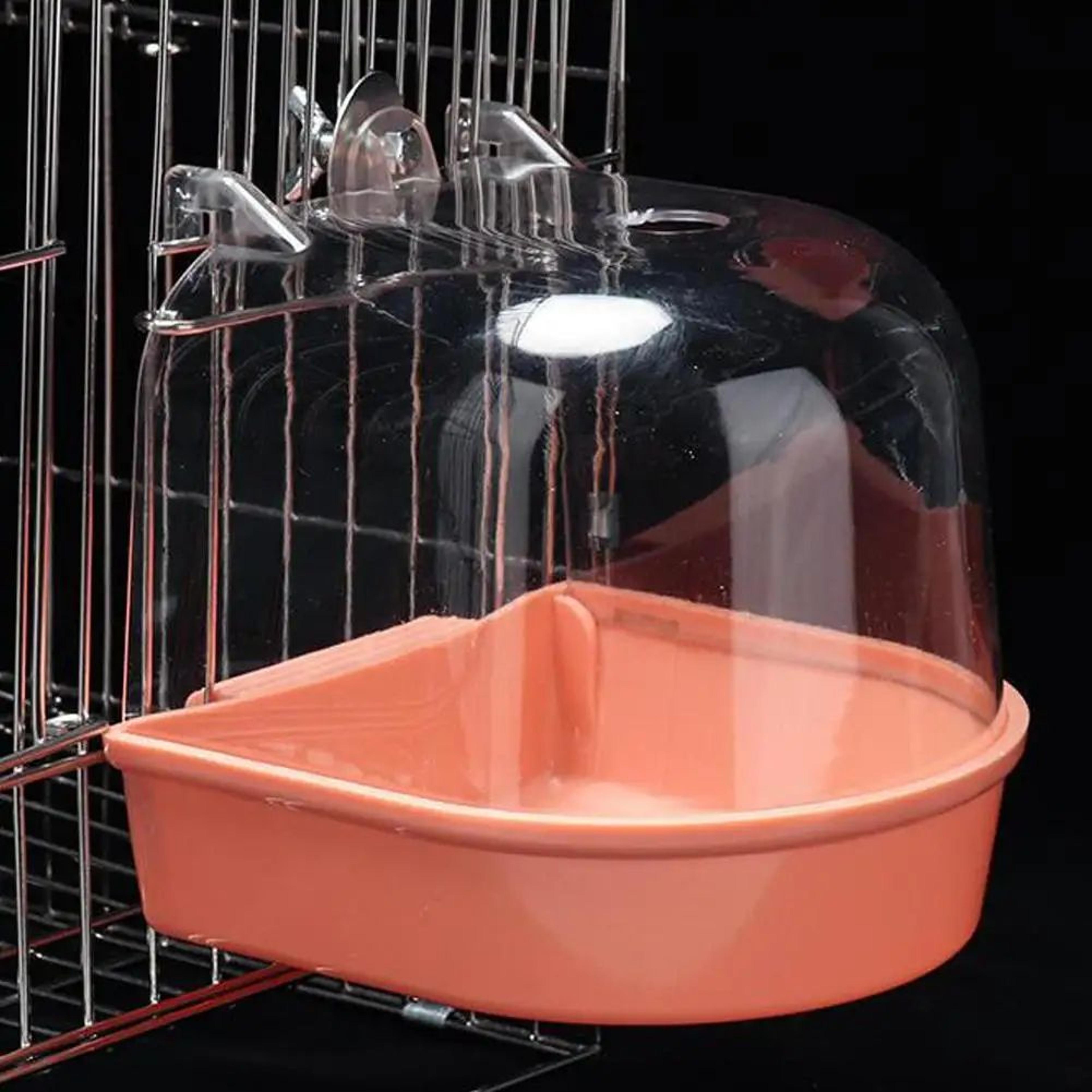 Hanging Bird Bath Cage Shower Box 8