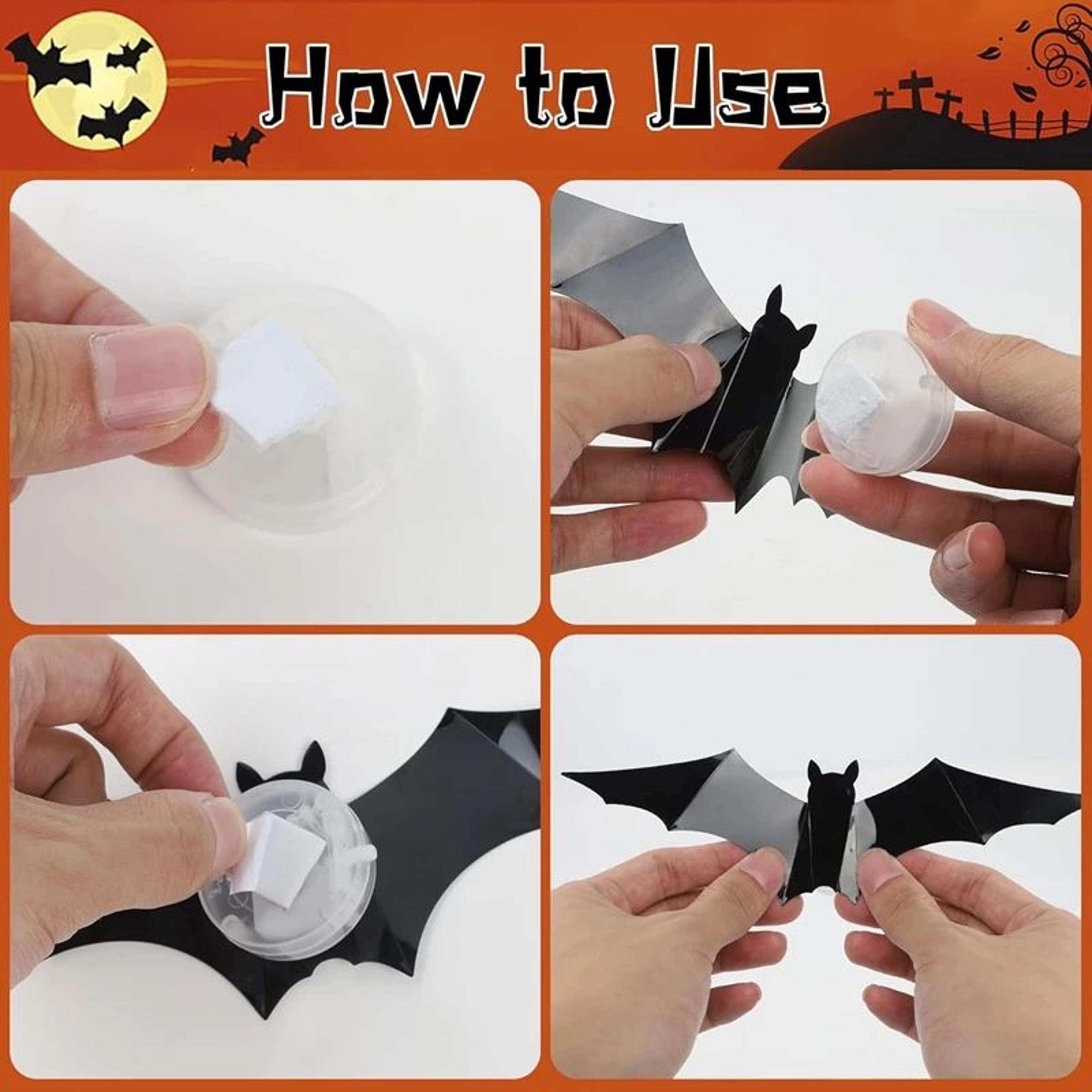 LED Halloween Bat And Spider 3D Wall Decorations 3
