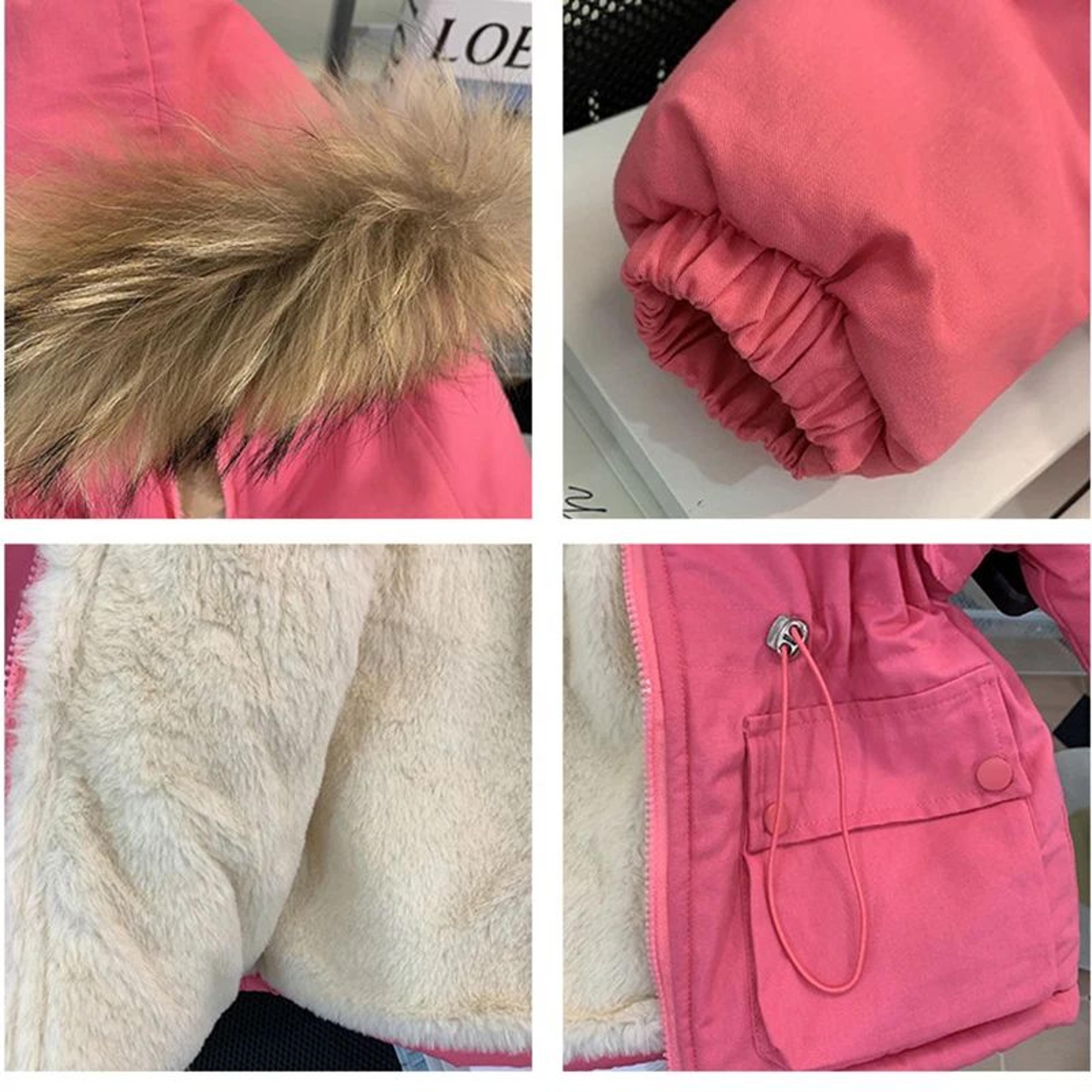 Girls Warm Winter Down Jacket With Fur Collar 3