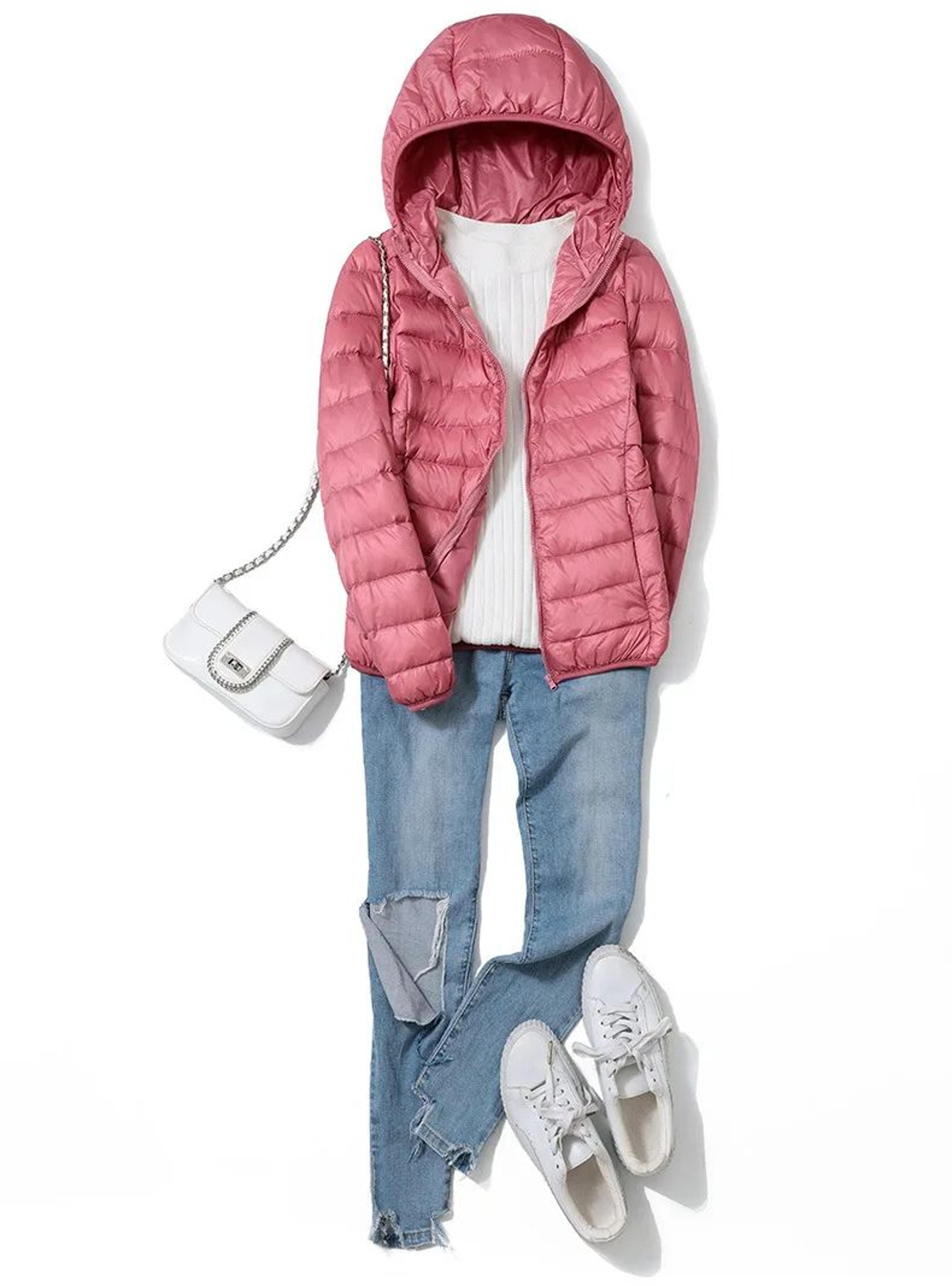 Womens Lightweight Hooded Puffer Jacket 17