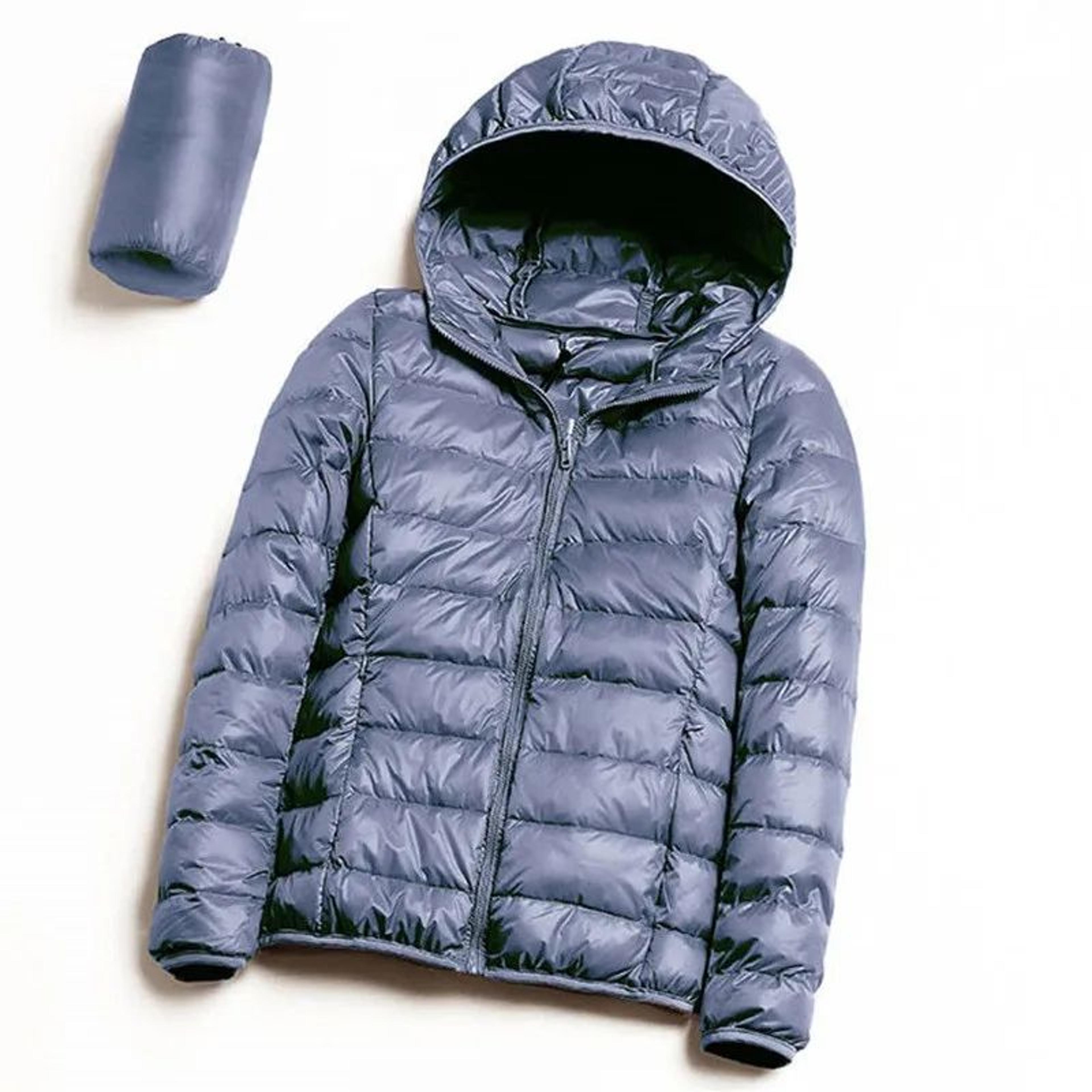 Womens Plus Size Lightweight Hooded Puffer Jacket 16