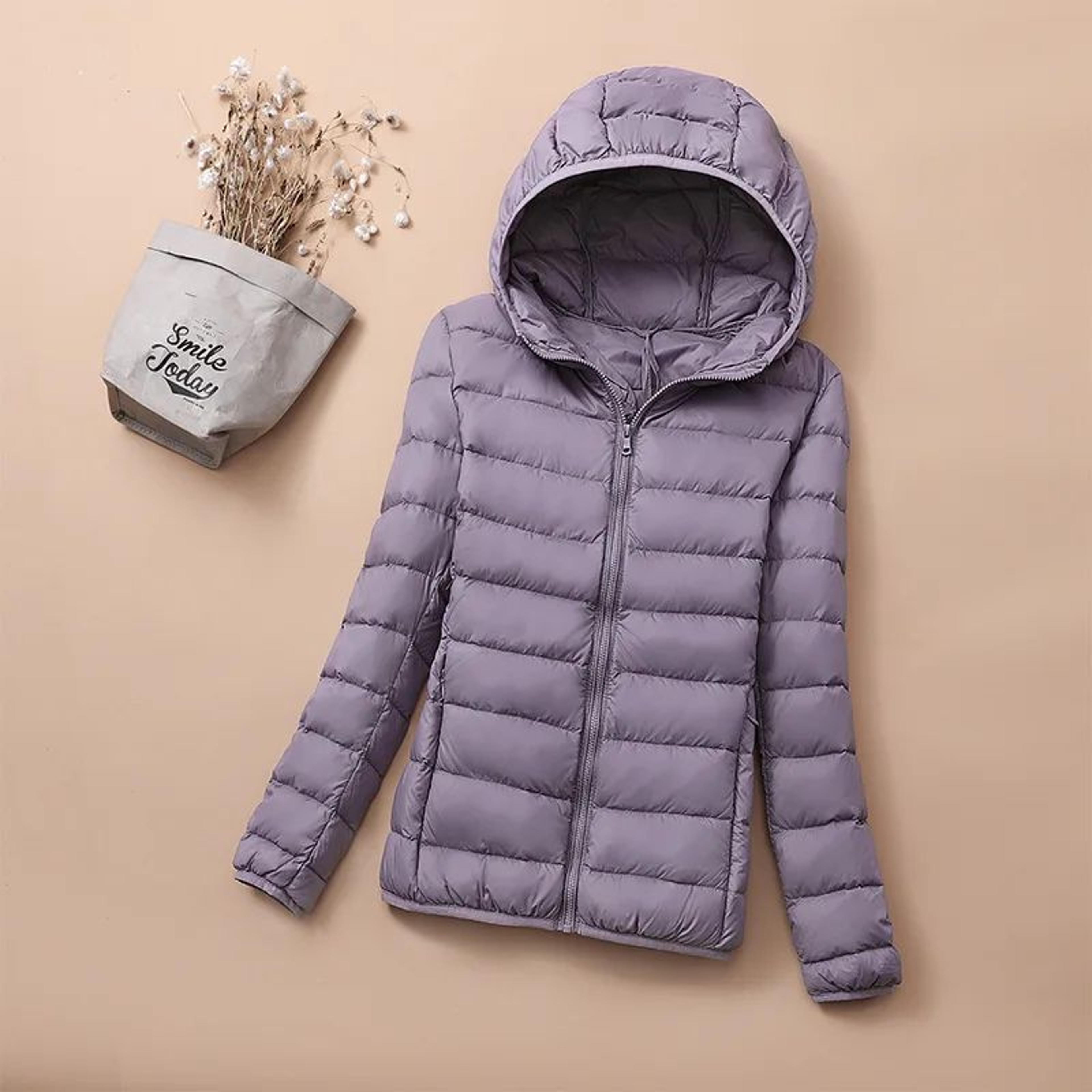 Womens Plus Size Lightweight Hooded Puffer Jacket 9